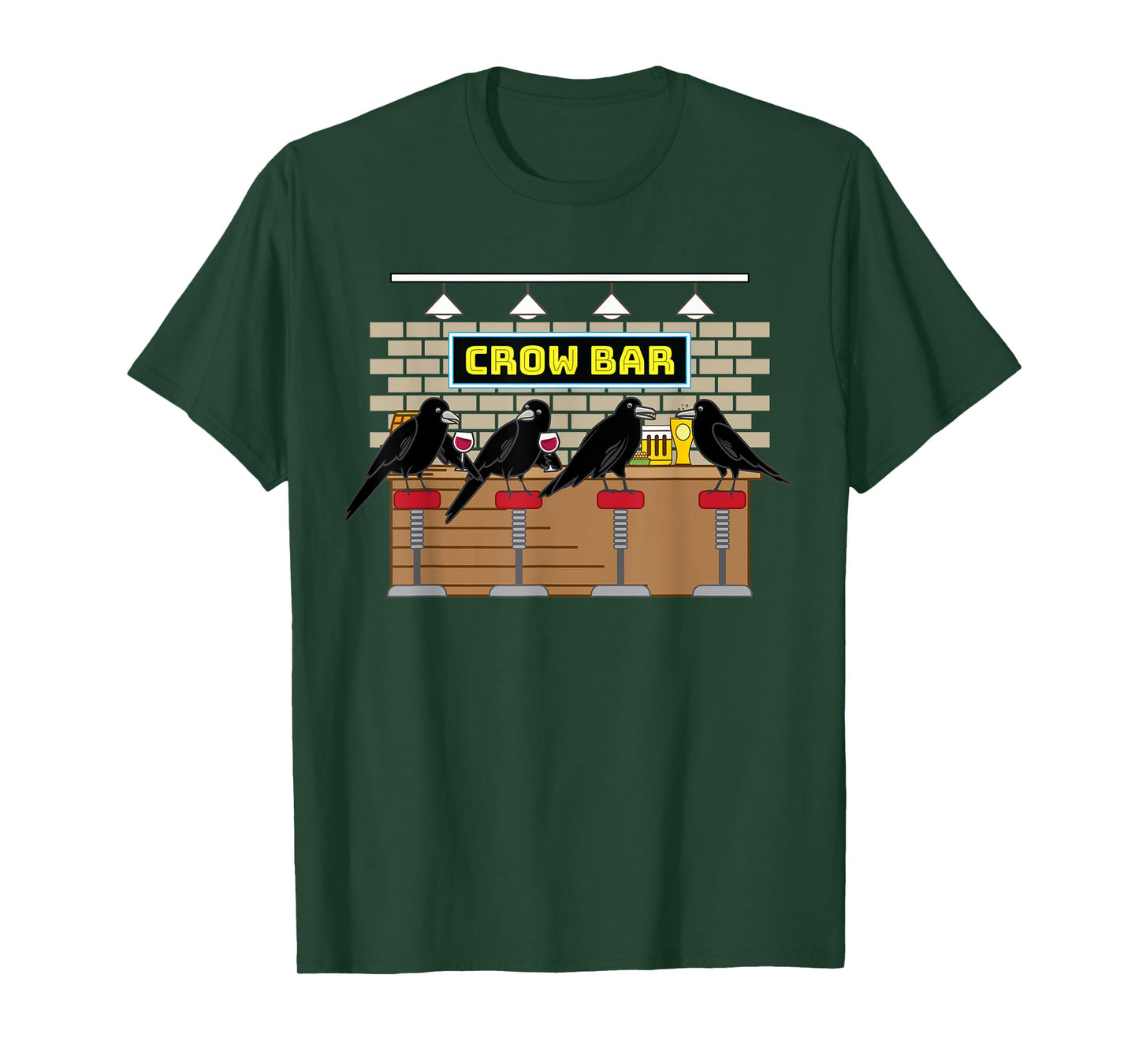 Crow Bar Pun Crowbar Crows Bartender Mechanic Pun T-Shirt