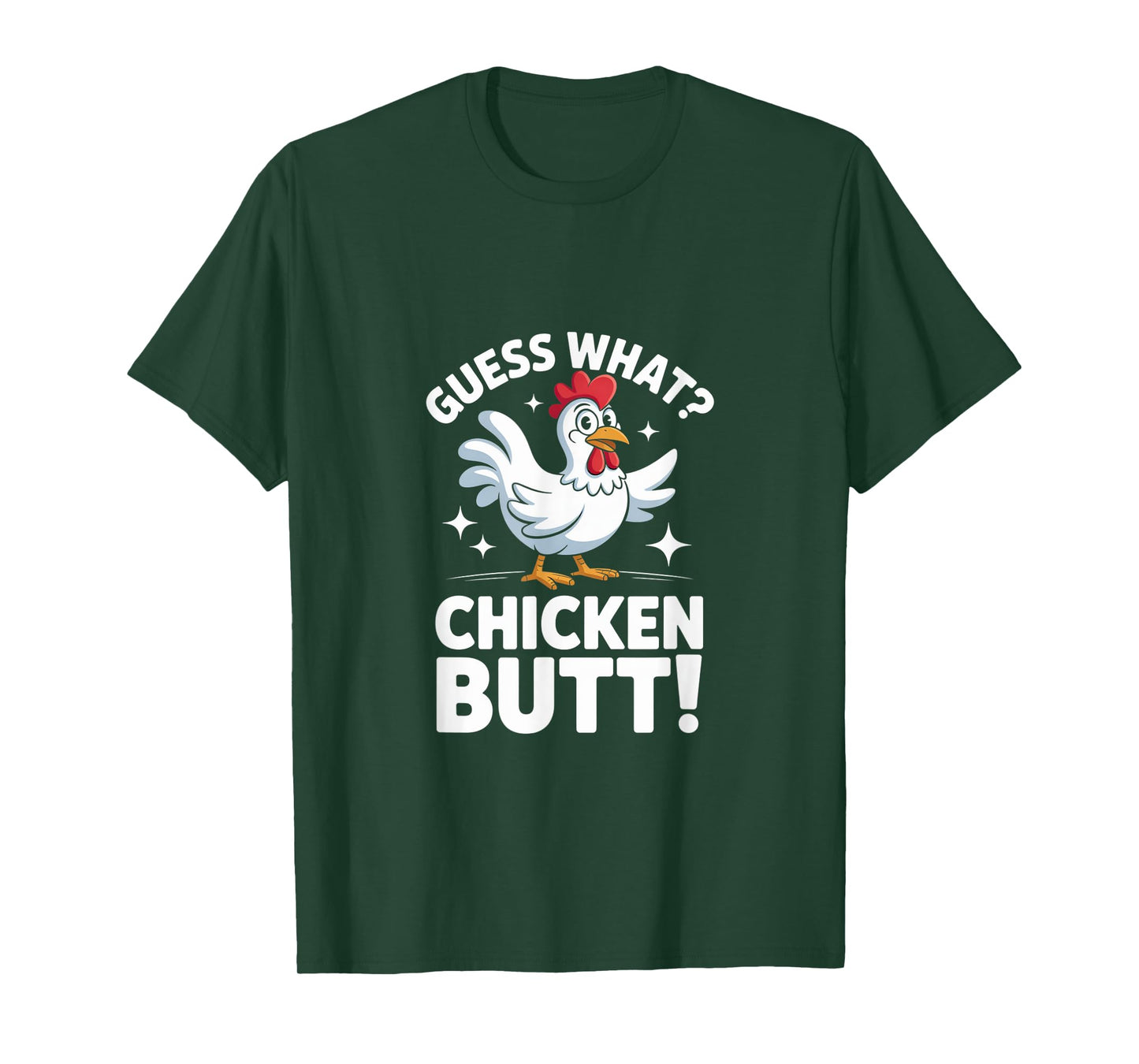Guess What Chicken Butt Classic Kids Joke Design T-Shirt