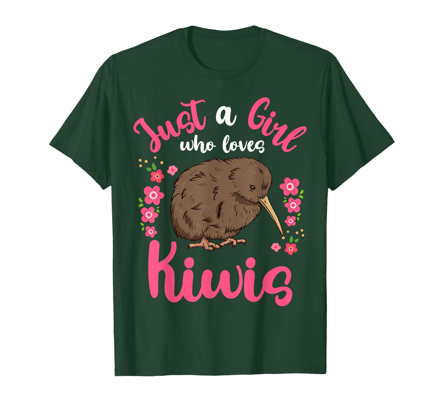 Kiwi Bird Just a Girl Who Loves Kiwis T-Shirt