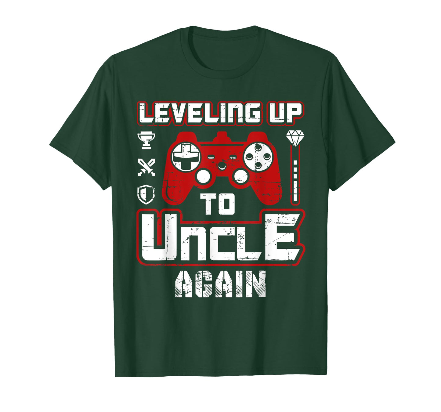 Leveling Up To Uncle Again Pregnancy Announcement T-Shirt