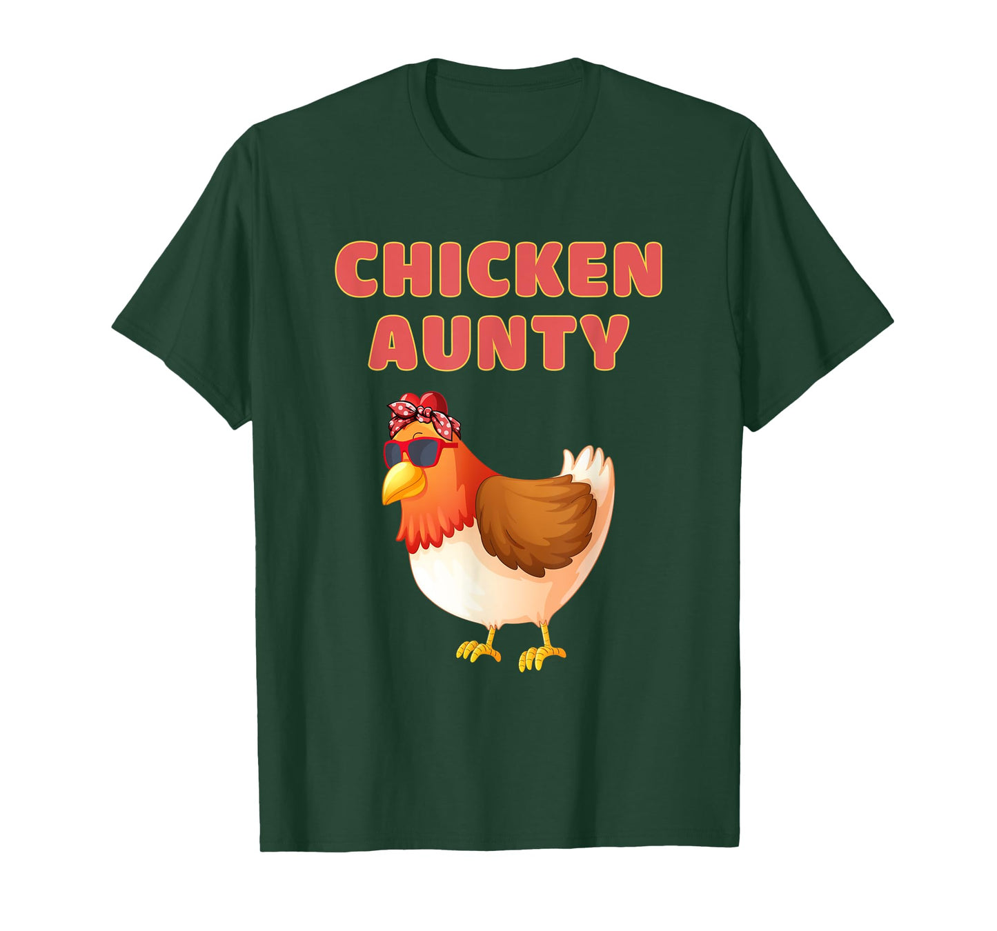 Chicken Aunty Funny Chicken Aunt T-Shirt