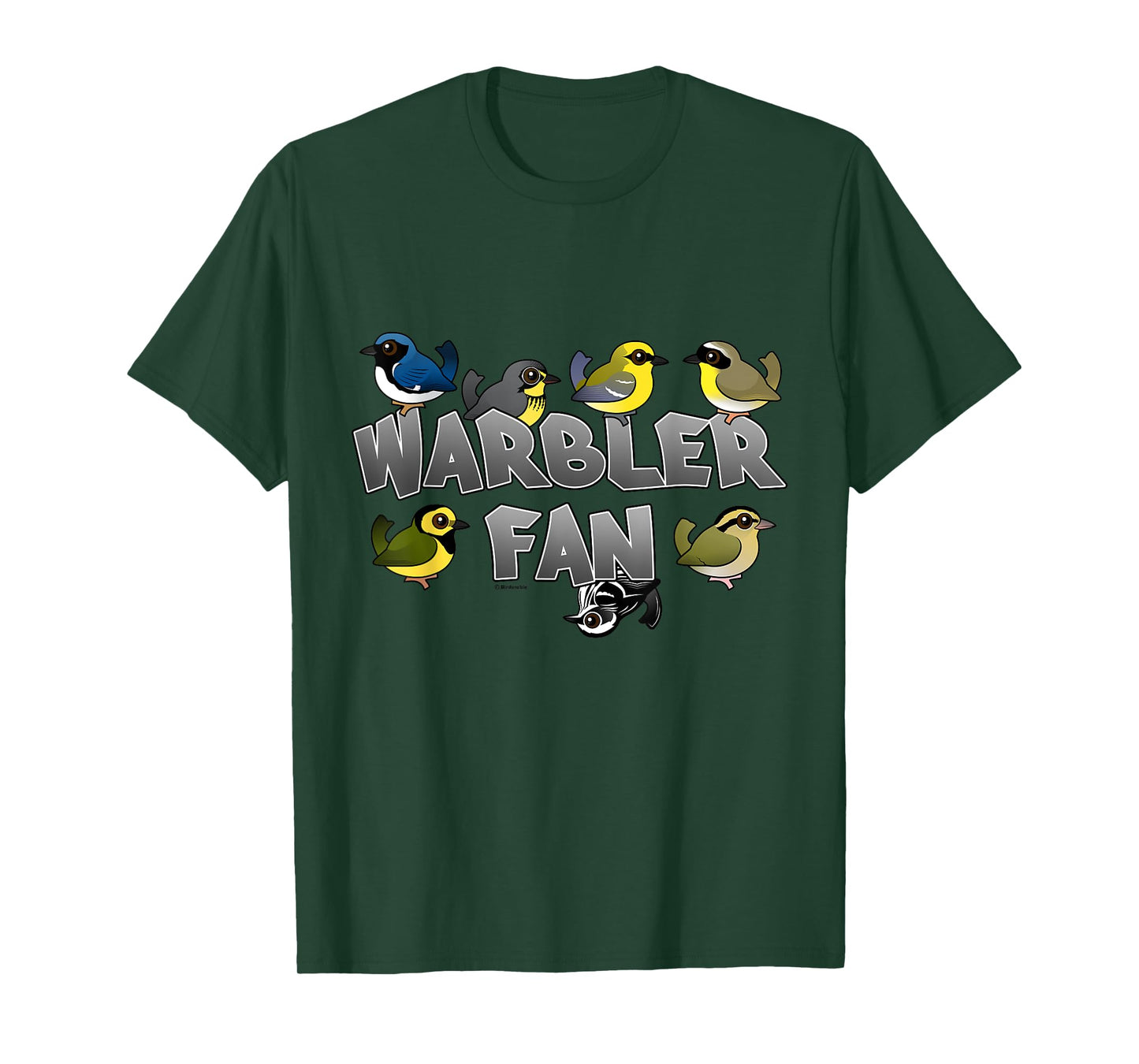 Warbler Fan Cute Cartoon Birds Birder Birdwatcher Gift Idea T-Shirt