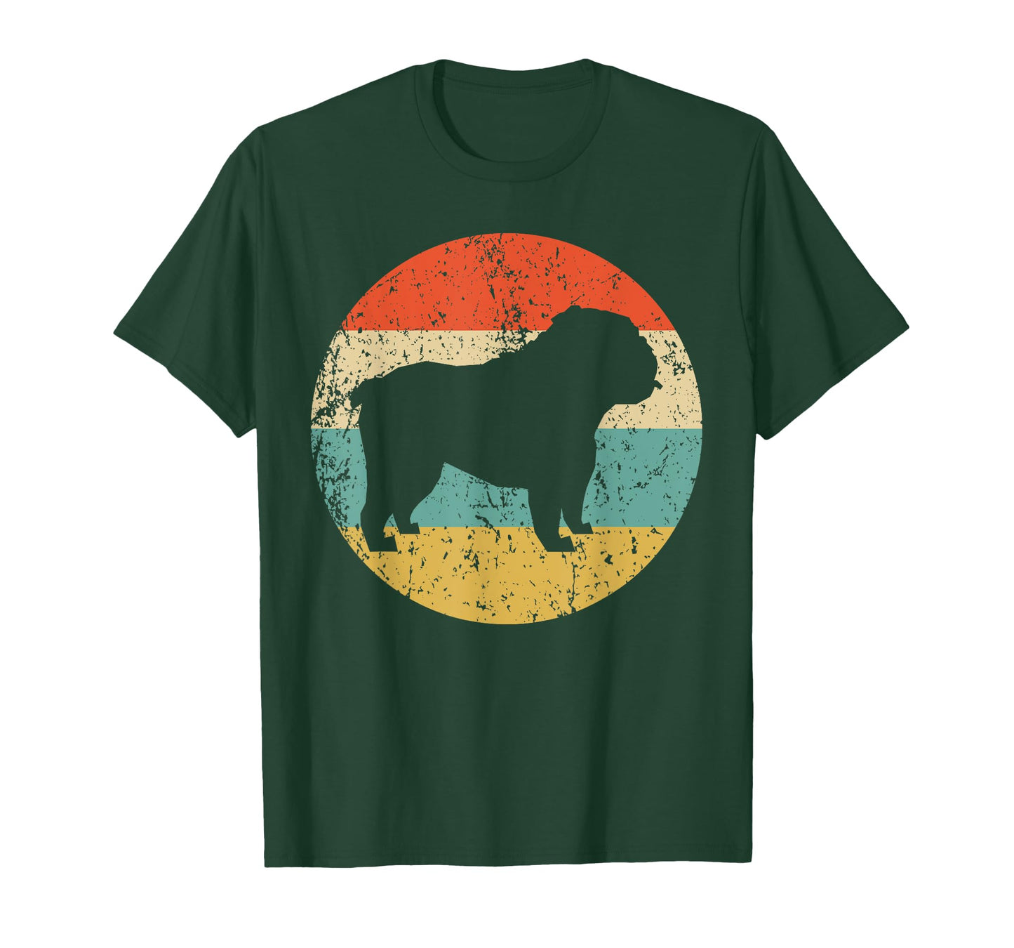 English Bulldog Shirt - Retro English Bulldog Dog T-Shirt Men Women Girls Kids T-Shirt