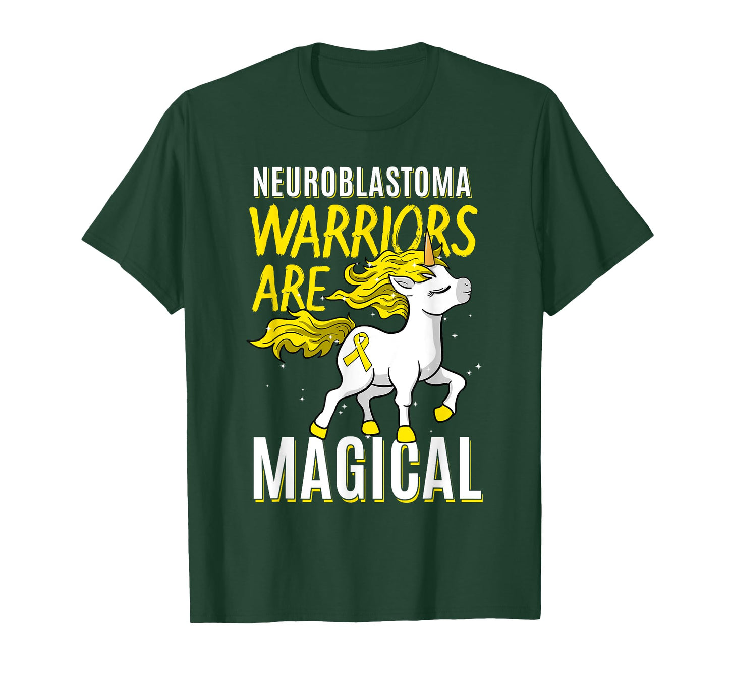 Neuroblastoma Warrior Nerve Tissue Unicorn Cancer Gift T-Shirt