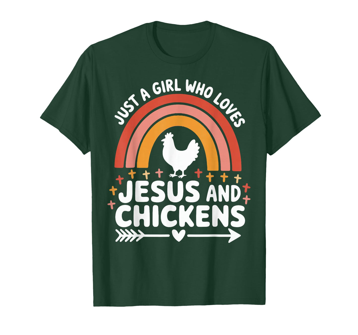 Just A Girl Who Loves Jesus And Chickens T-Shirt