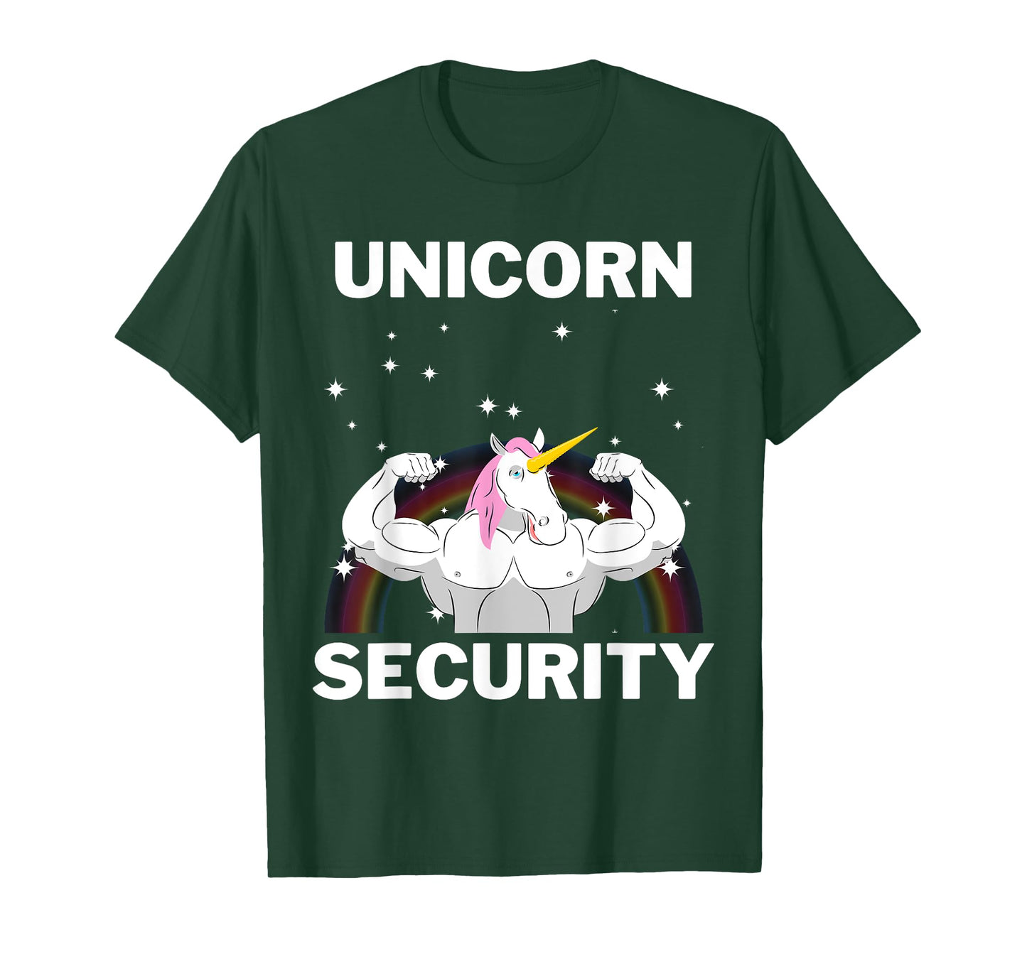 Unicorn Security Funny Gift Buff Strong T-Shirt