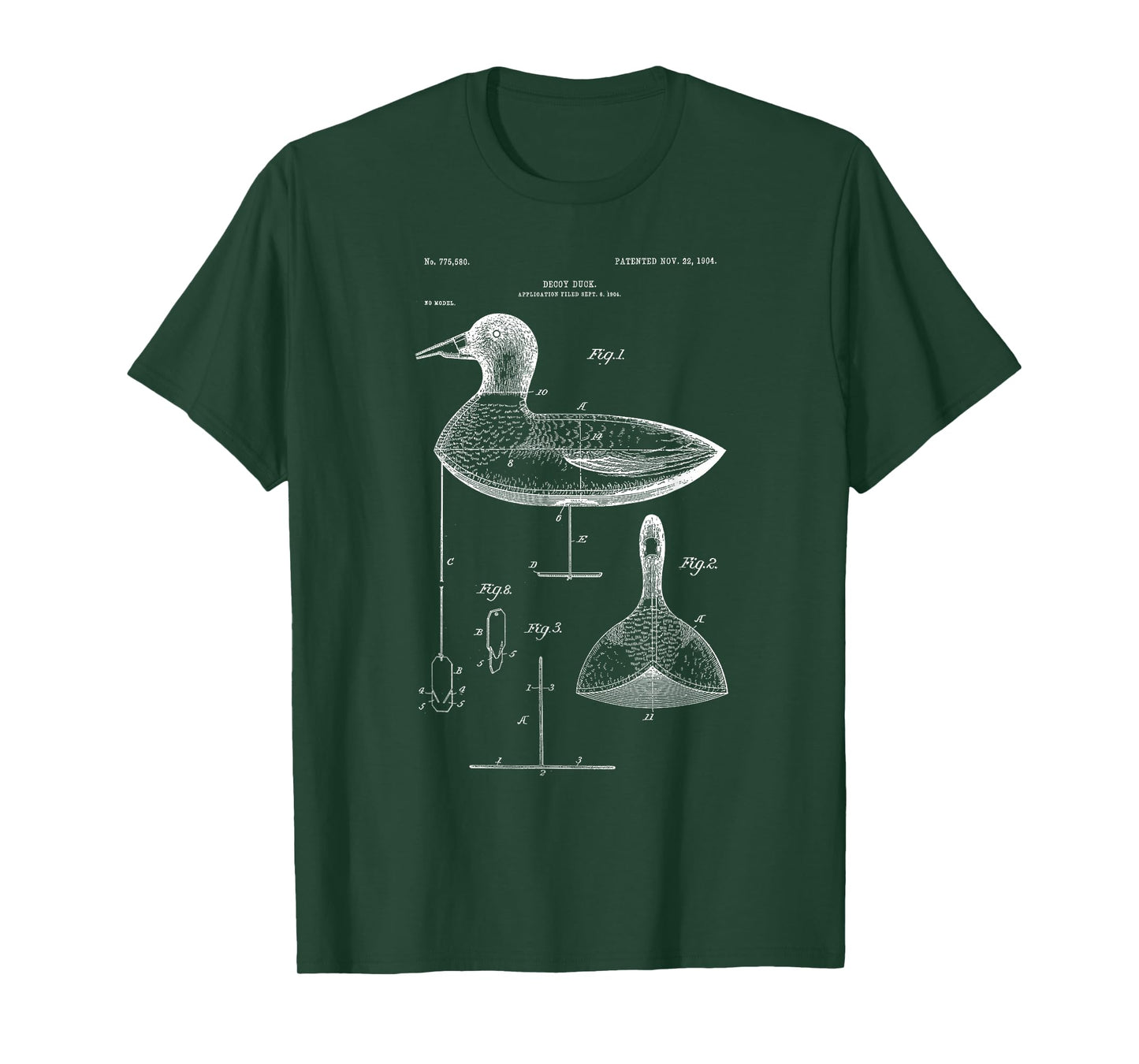 Vintage Duck Hunting Decoy Shirt - Wood Mallard Carving Tee T-Shirt