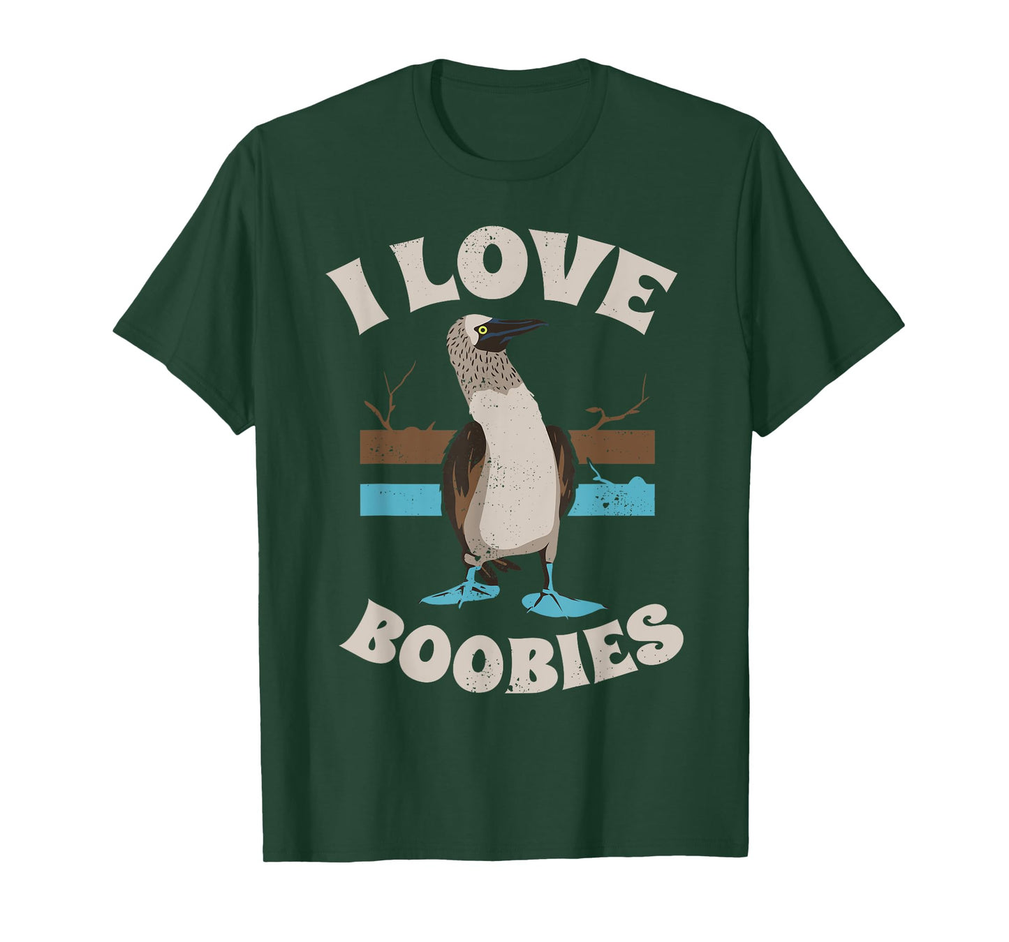 Funny I Love Boobies Gift T-Shirt for Birdwatchers T-Shirt