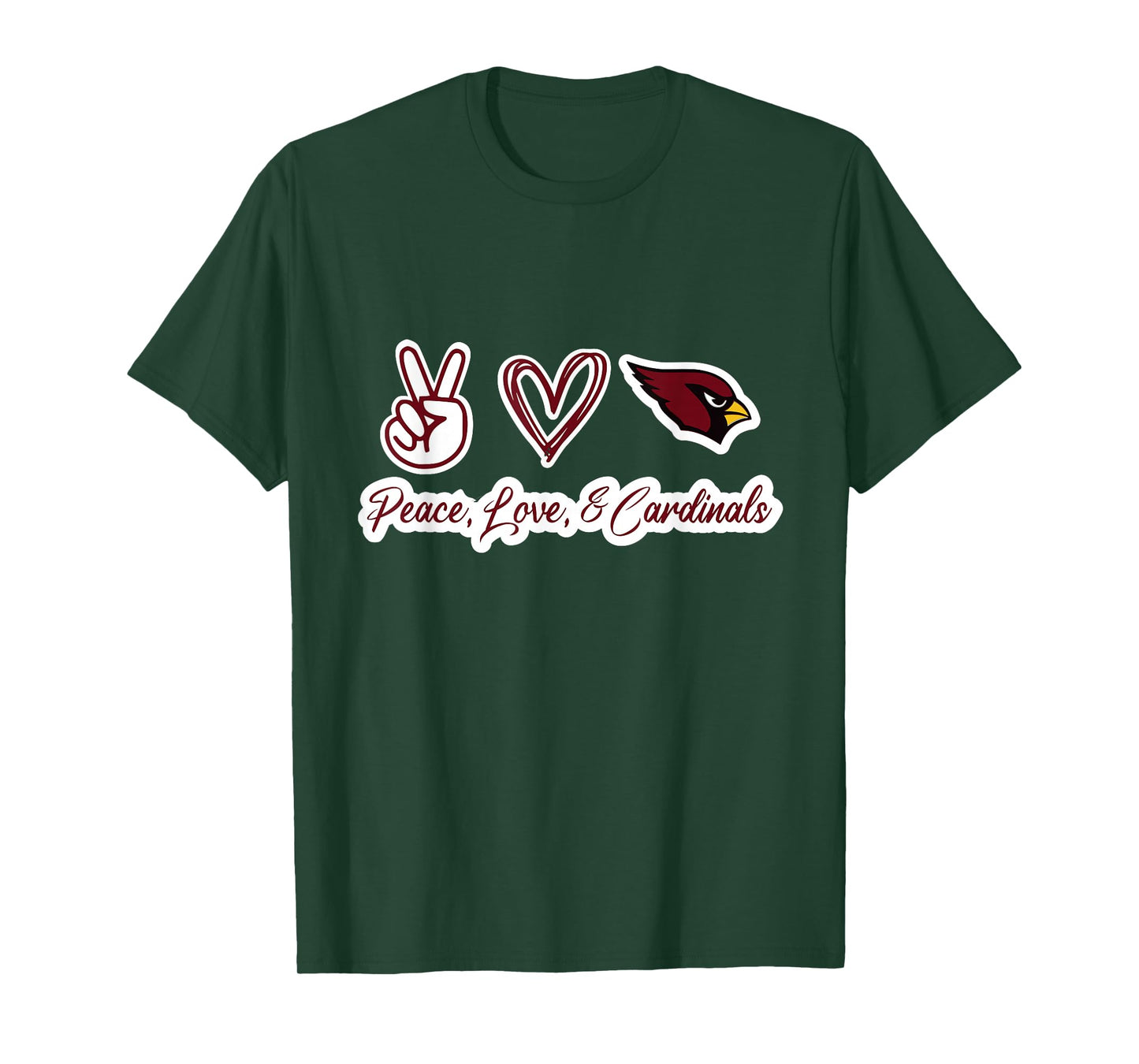 Peace, Love, & Cardinals T-Shirt