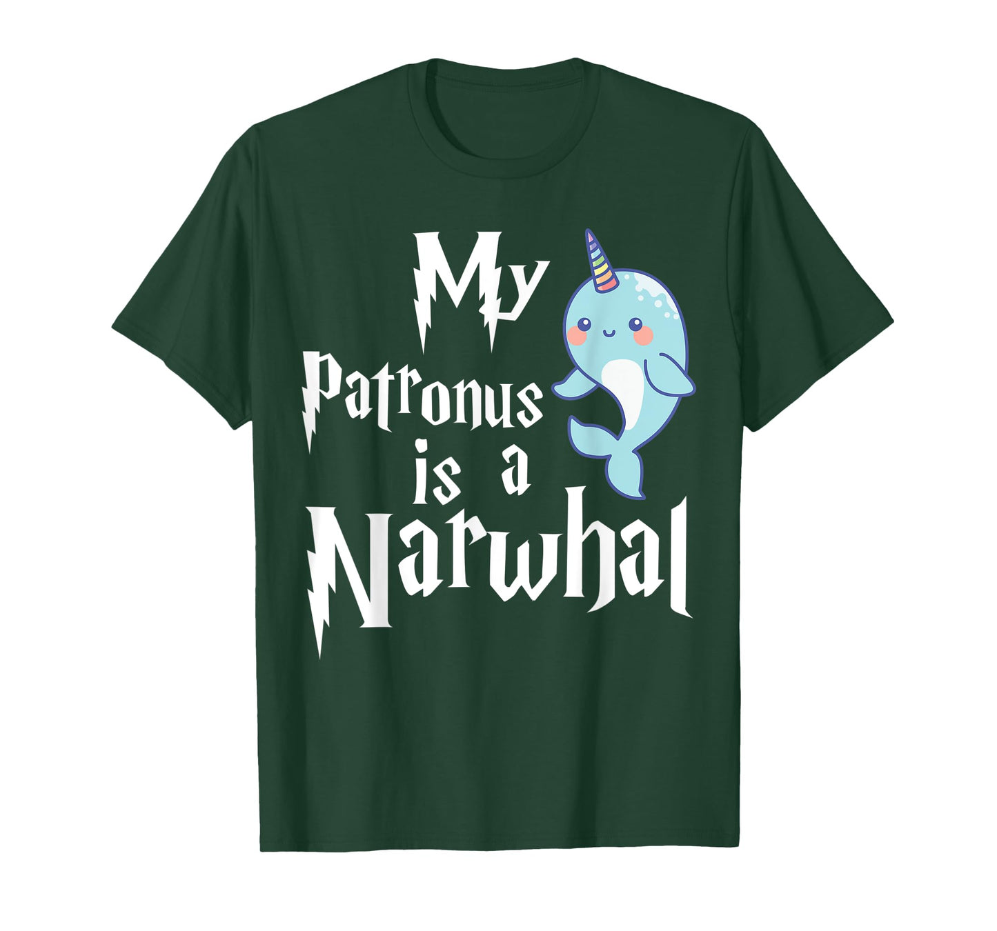 My Patronus Is A Narwhal Women Narwhal Lovers Girls Kid Gift T-Shirt