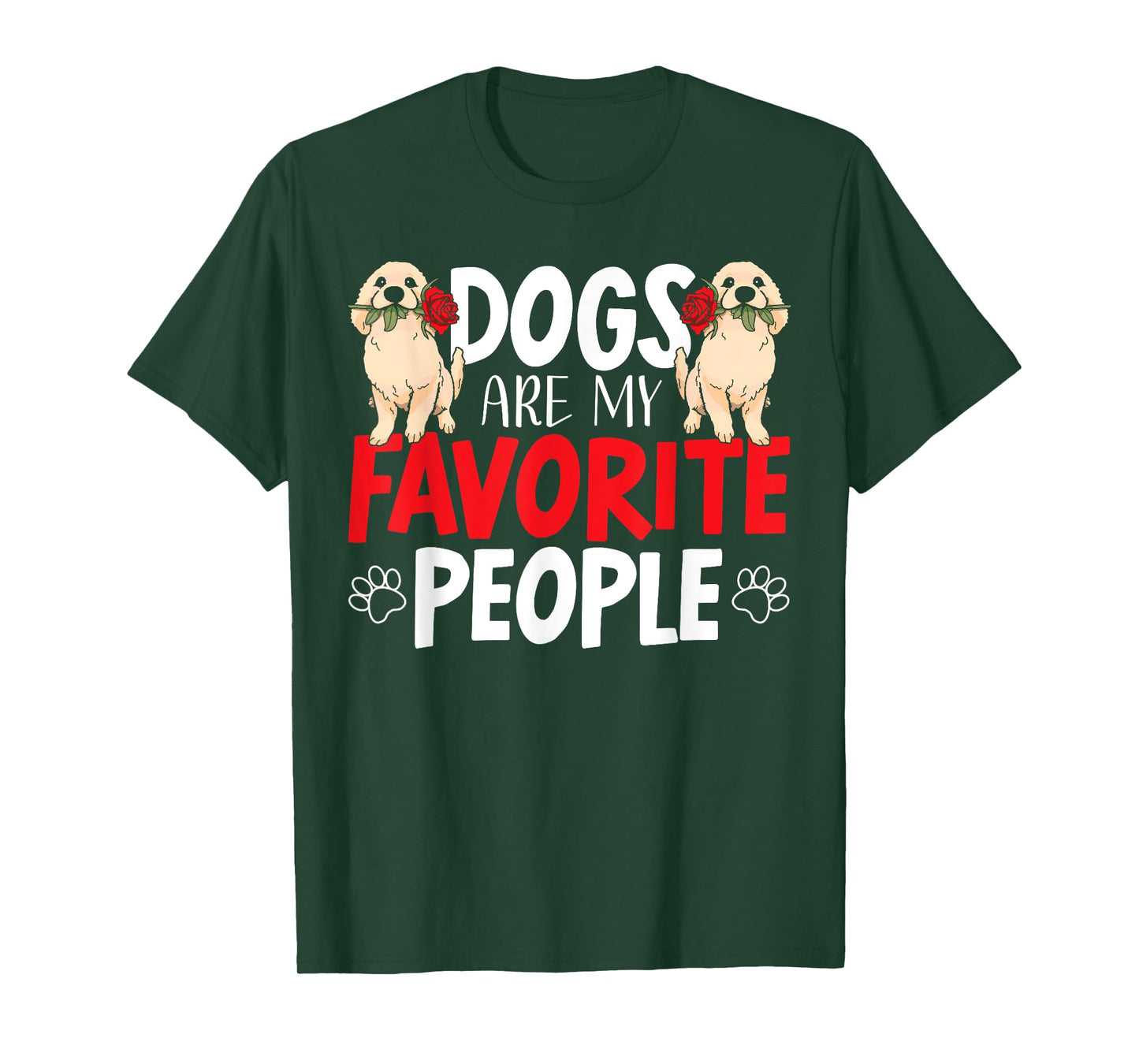Dogs Are My Favorite People Labrador Retriever Dog Lab T-Shirt for Men Women