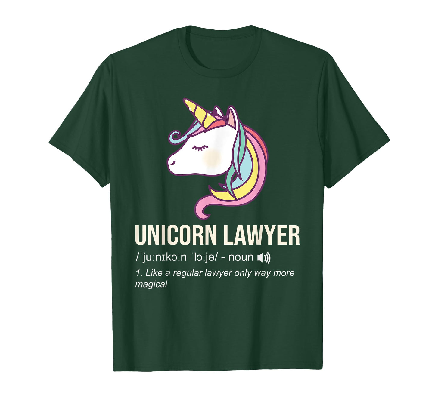 Unicorn Lawyer Like A Regular Lawyer Funny Shirt T-Shirt