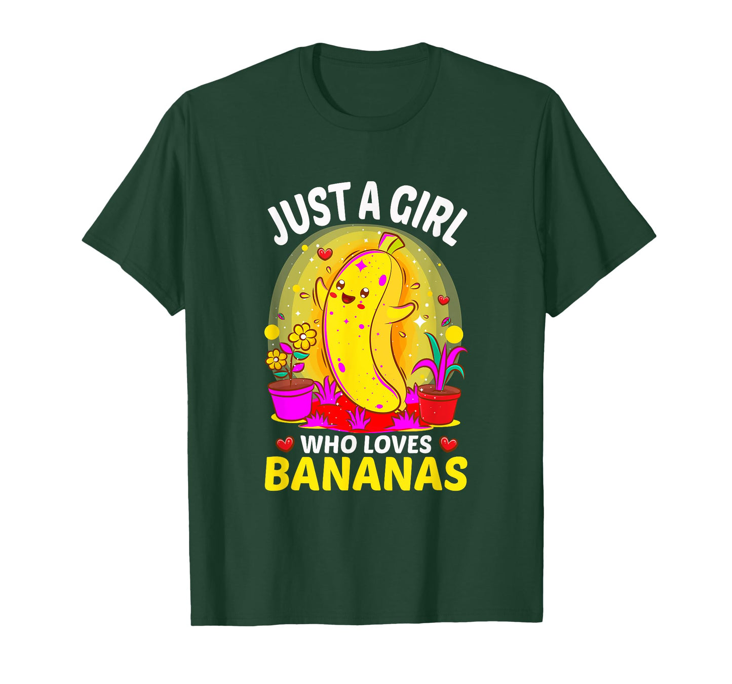 Just A Girl Who Loves Bananas Lover Fruit Banana T-Shirt