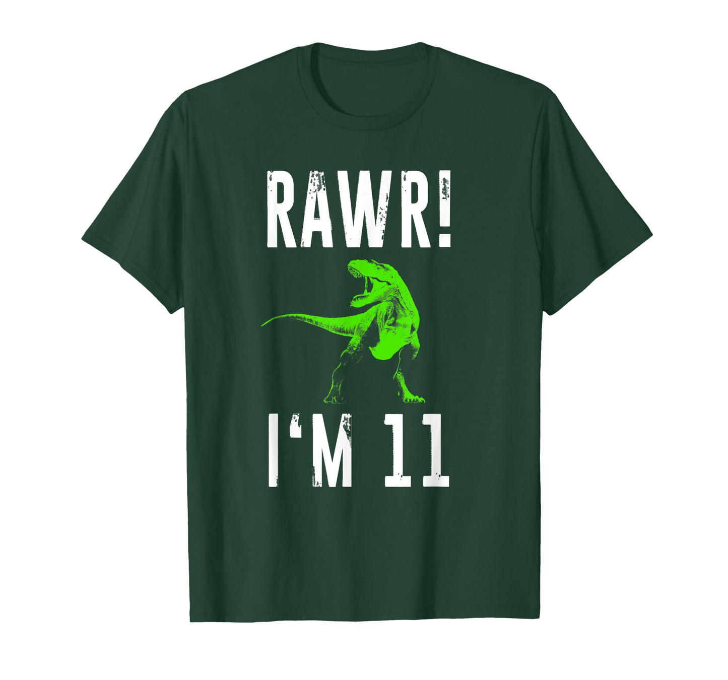 Eleven Year Old Dinosaur | 11th Birthday Rawr I'm 11 Shirt
