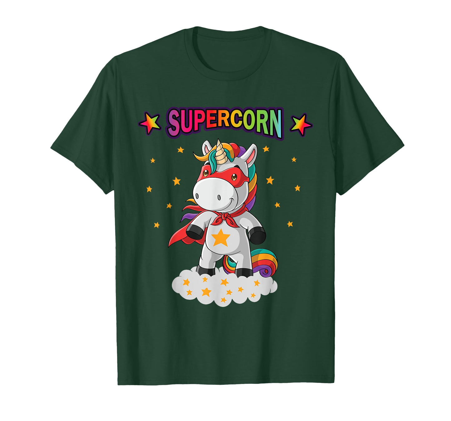 Unicorn Superhero Supercorn Hero Boys Girls Gift T-Shirt