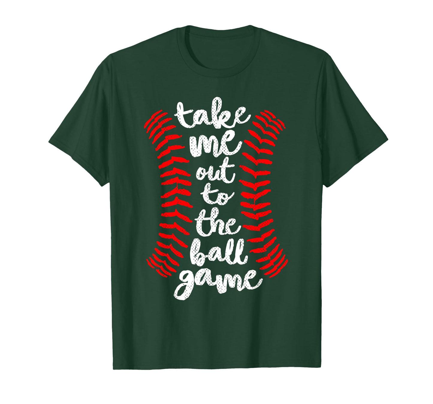 Take Me Out Ball Game Shirt Baseball Song Red Blue Black T-Shirt
