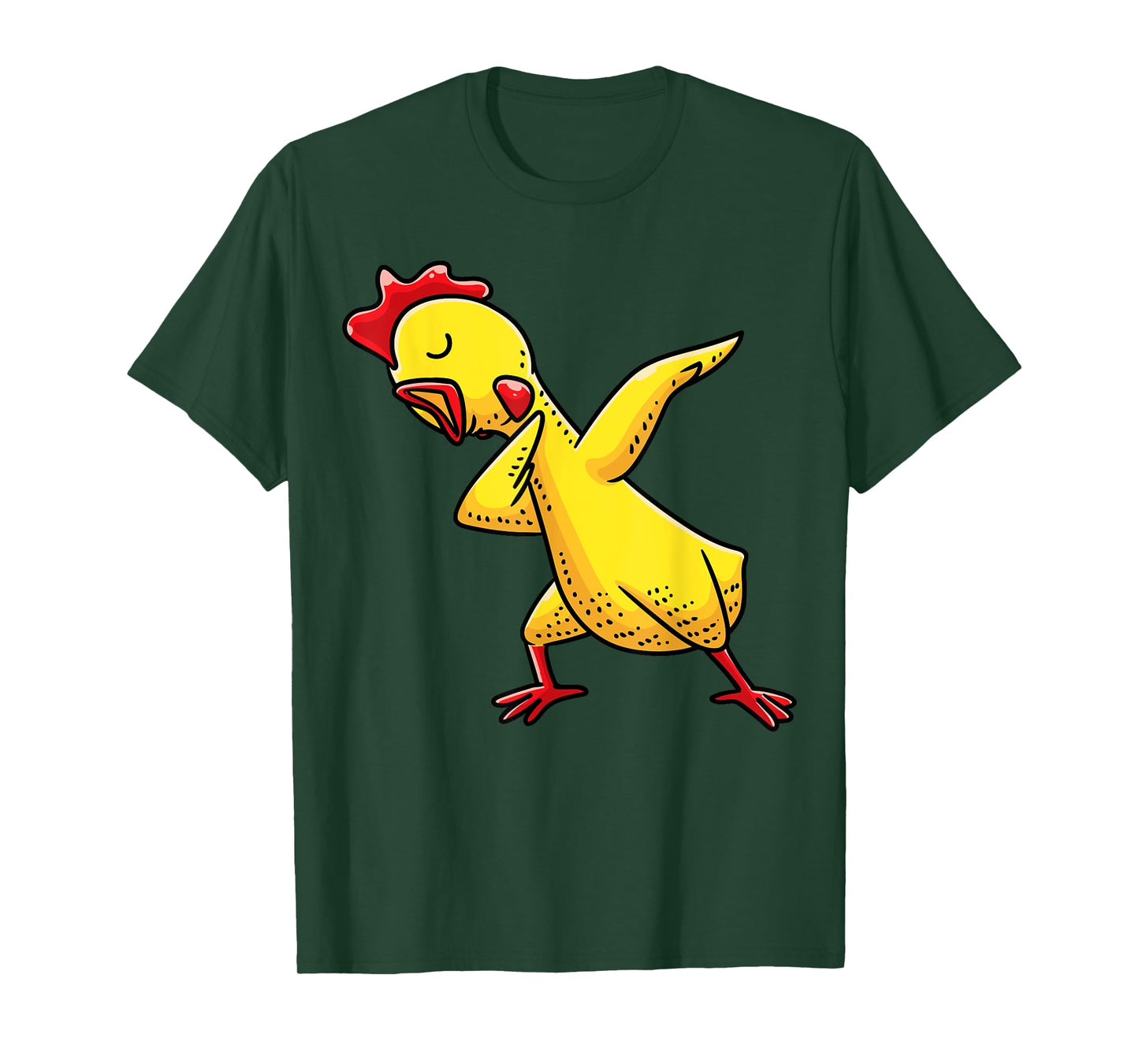 Dabbing Rubber Chicken Funny Men Women Kids T-Shirt