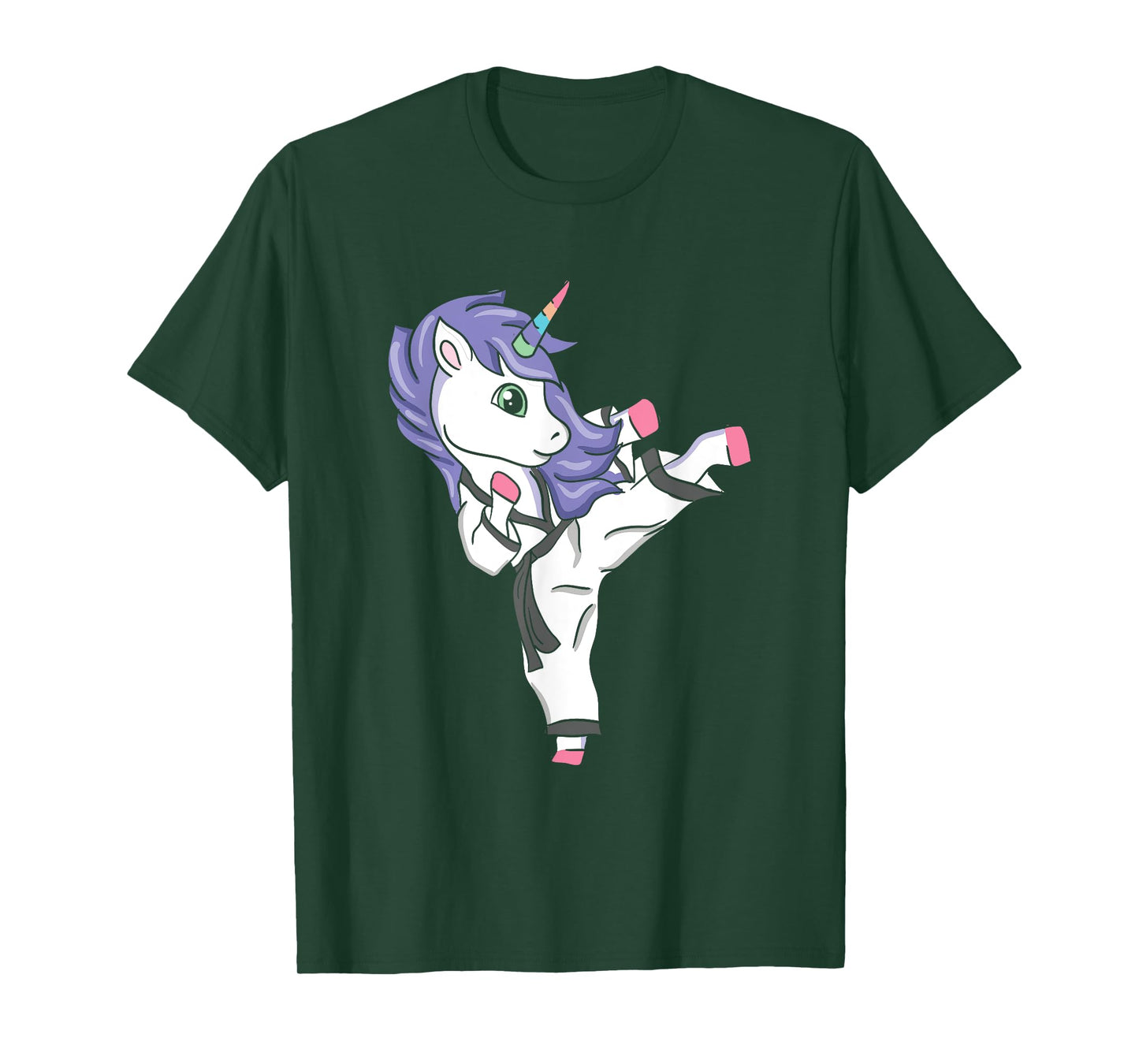 Funny Unicorn Karate Girl I Taekwondo Martial Arts T-Shirt
