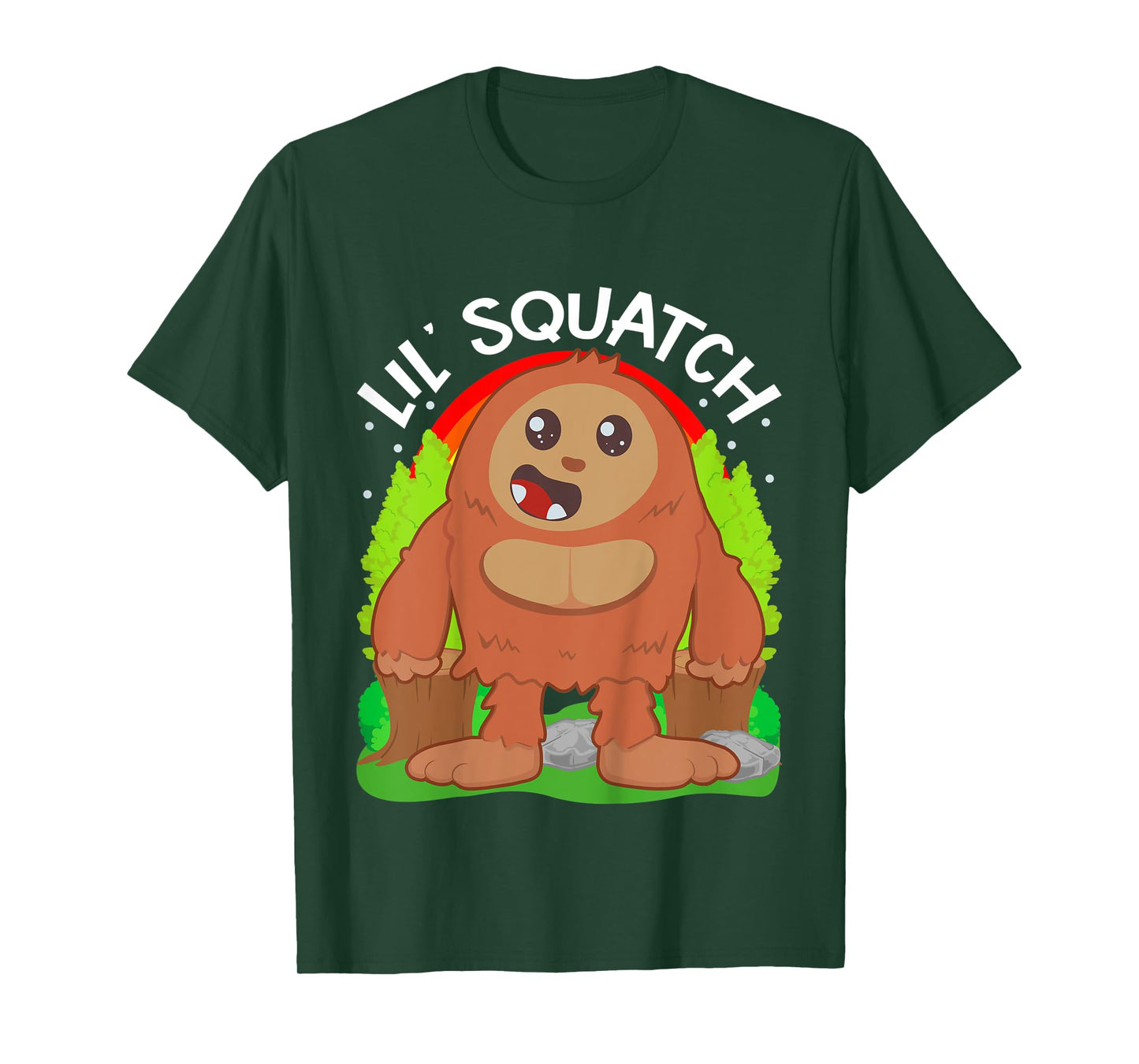 Kids Lil Squatch Cute Baby Bigfoot Boys Little Sasquatch Kids Boy T-Shirt