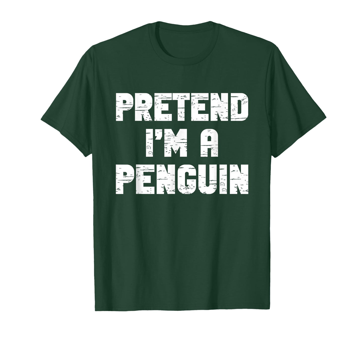 Halloween Pretend I'm A Penguin Costume Lazy Adult Kids T-Shirt