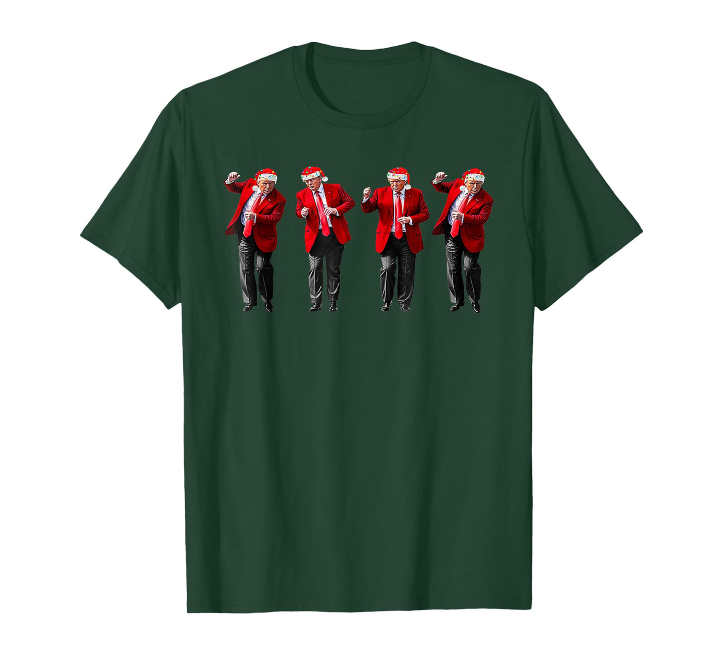 Christmas Donald Trump President 2024 Dancing Funny Santa T-Shirt