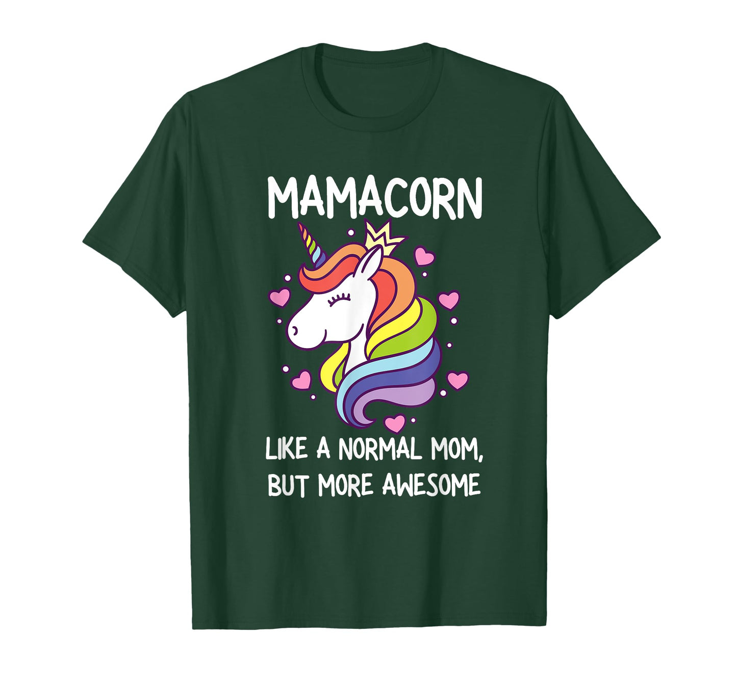Womens Funny Mamacorn Unicorn Costume Mom Mother's Day T-Shirt