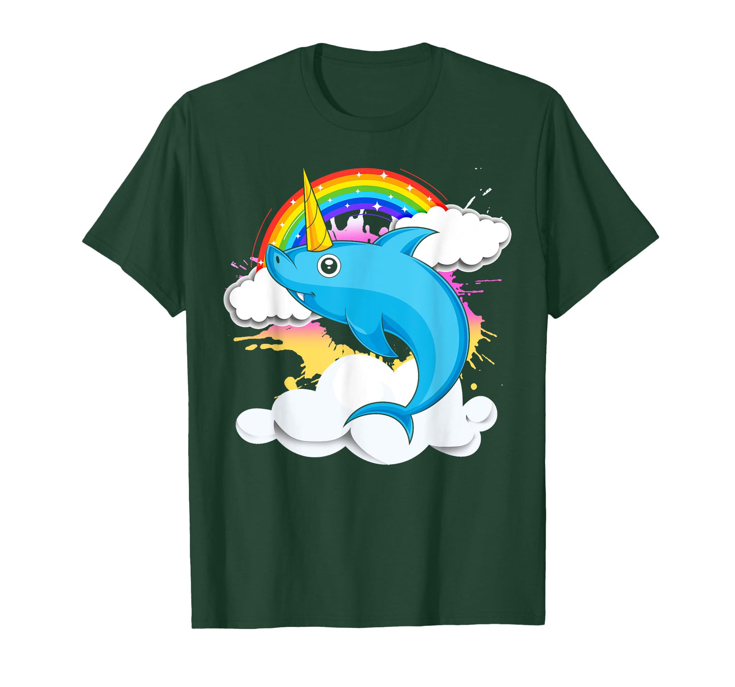 Sea Animal Rainbow Sharkicorn Fantasy Creature Unicorn Shark T-Shirt
