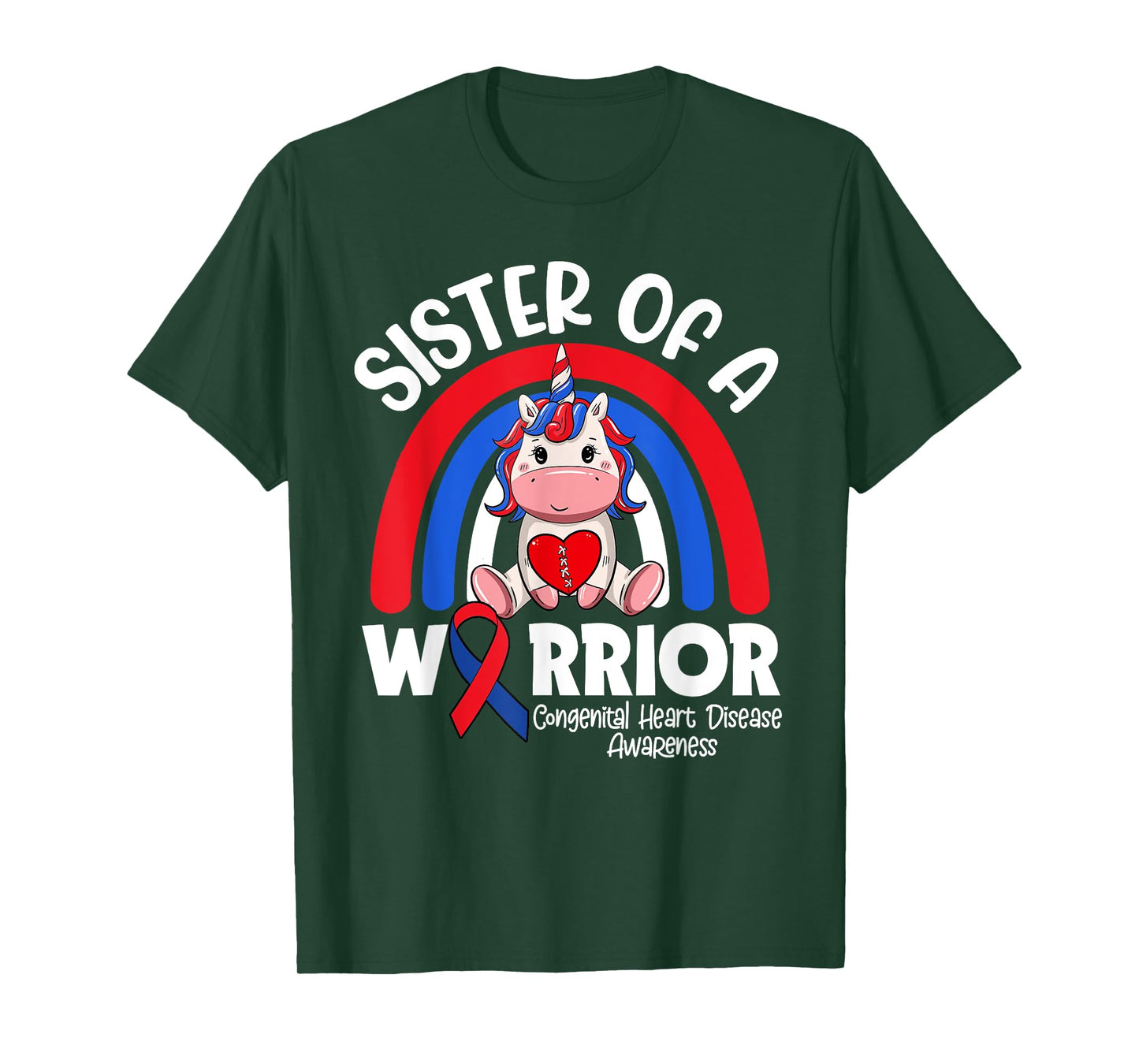 Sister Of A Heart Warrior CHD Awareness Week Clothing Gift T-Shirt