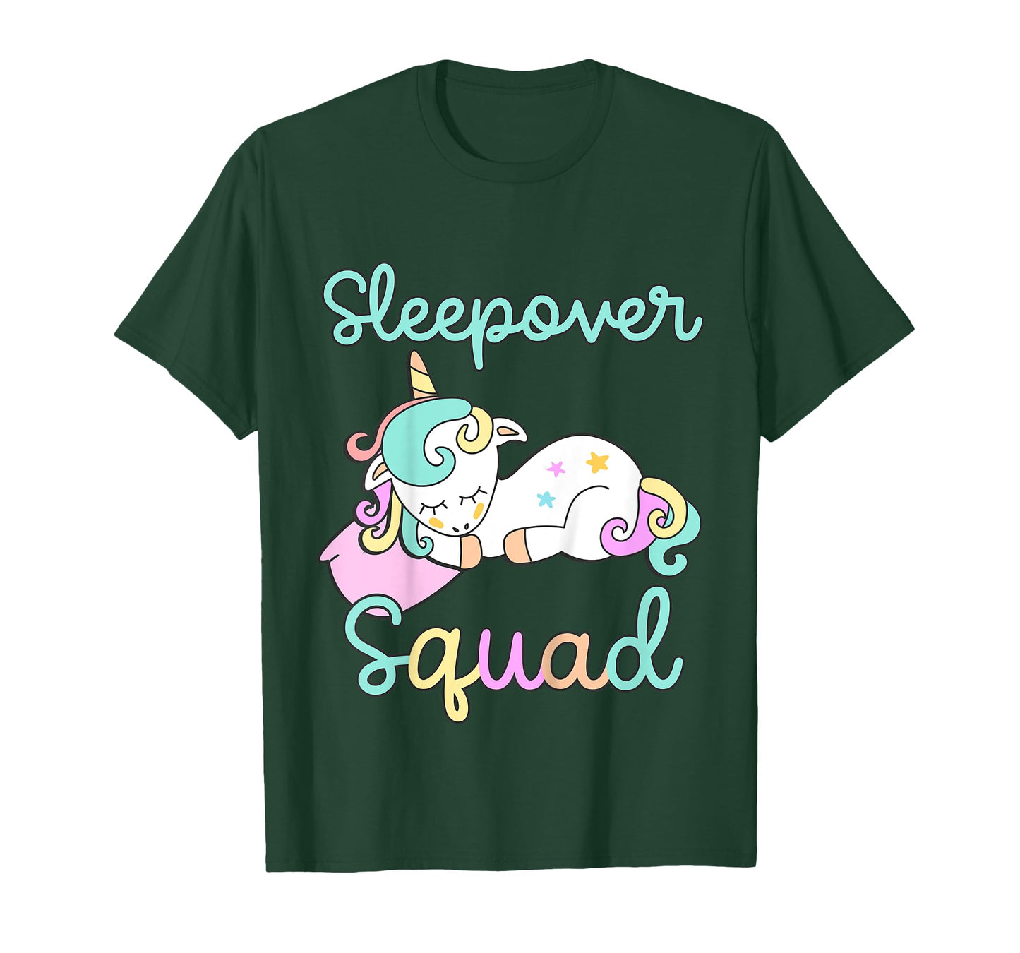 Sleepover Squad Pajamas Girls Unicorn Slumber Party Toddler T-Shirt