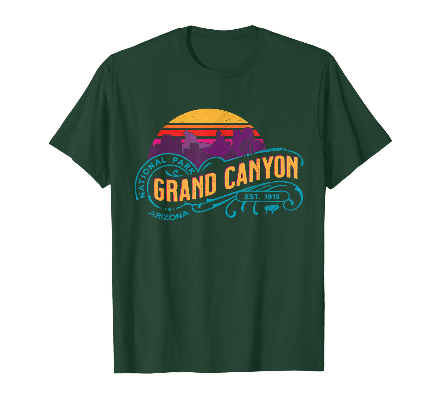Retro Grand Canyon National Park Vintage Sunset Souvenir T-Shirt
