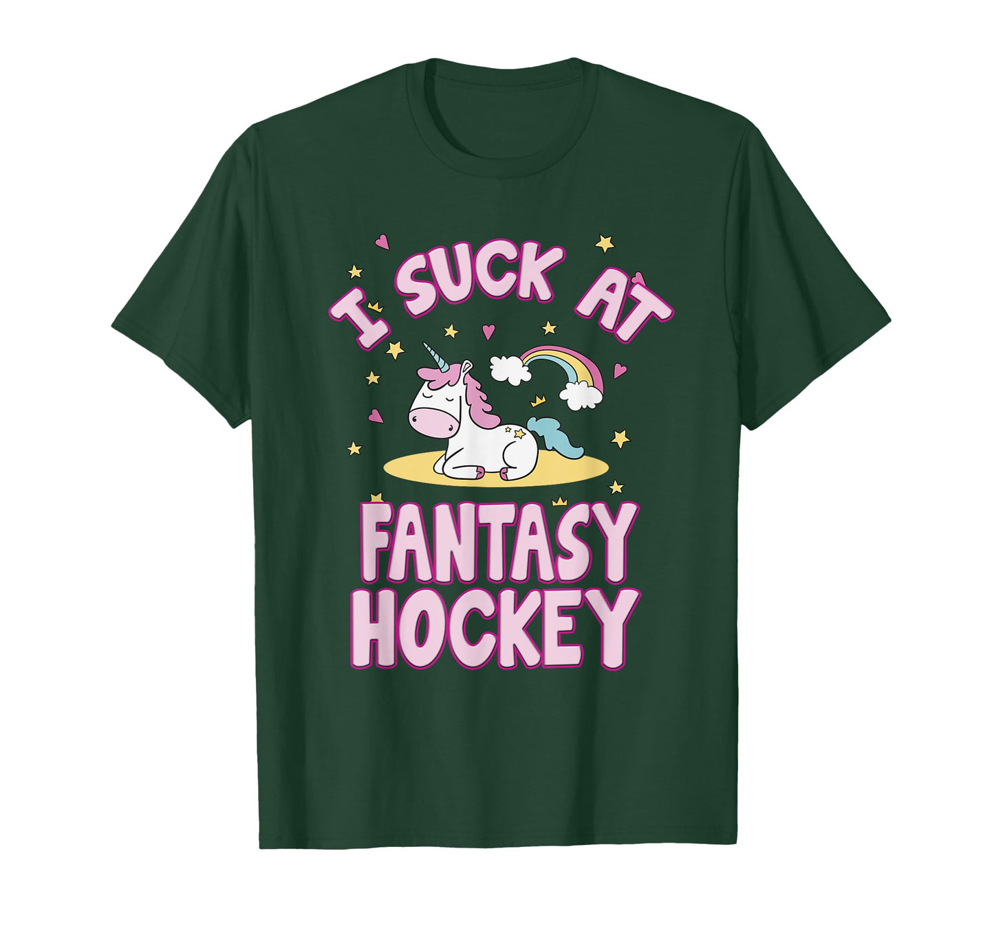 I Suck At Fantasy Hockey Draft Party Men Women T Shirt T-Shirt