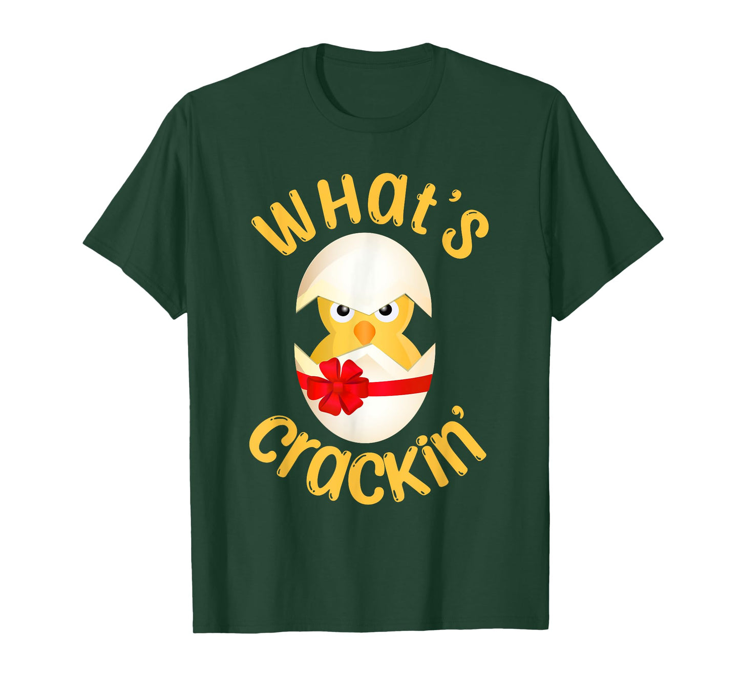What's Crackin' Hatching Chick Funny Easter Egg Chicks T-Shirt