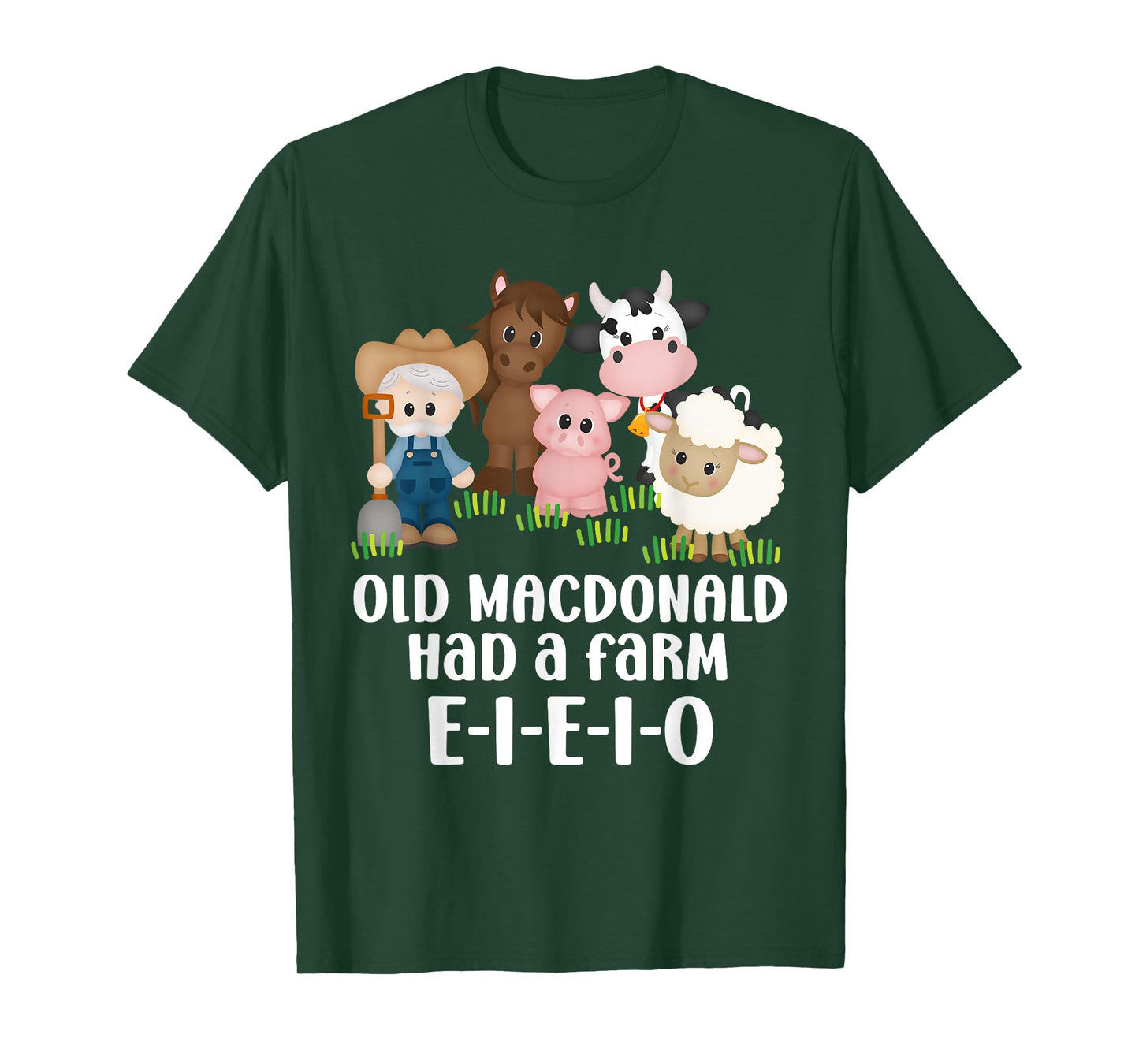 Old MacDonald Had a Farm E-I-E-I-O Nursery Song Toddler Kids T-Shirt