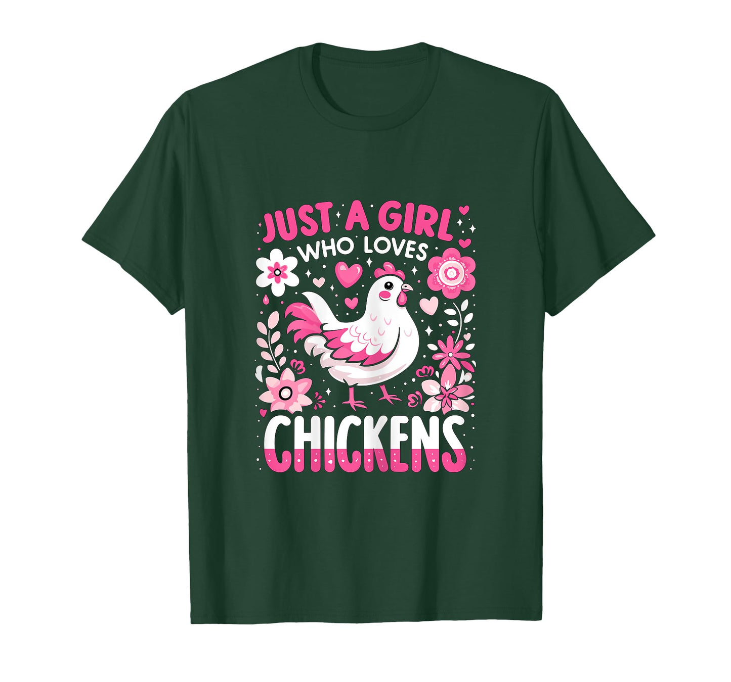Just a Girl who loves Chickens T-Shirt