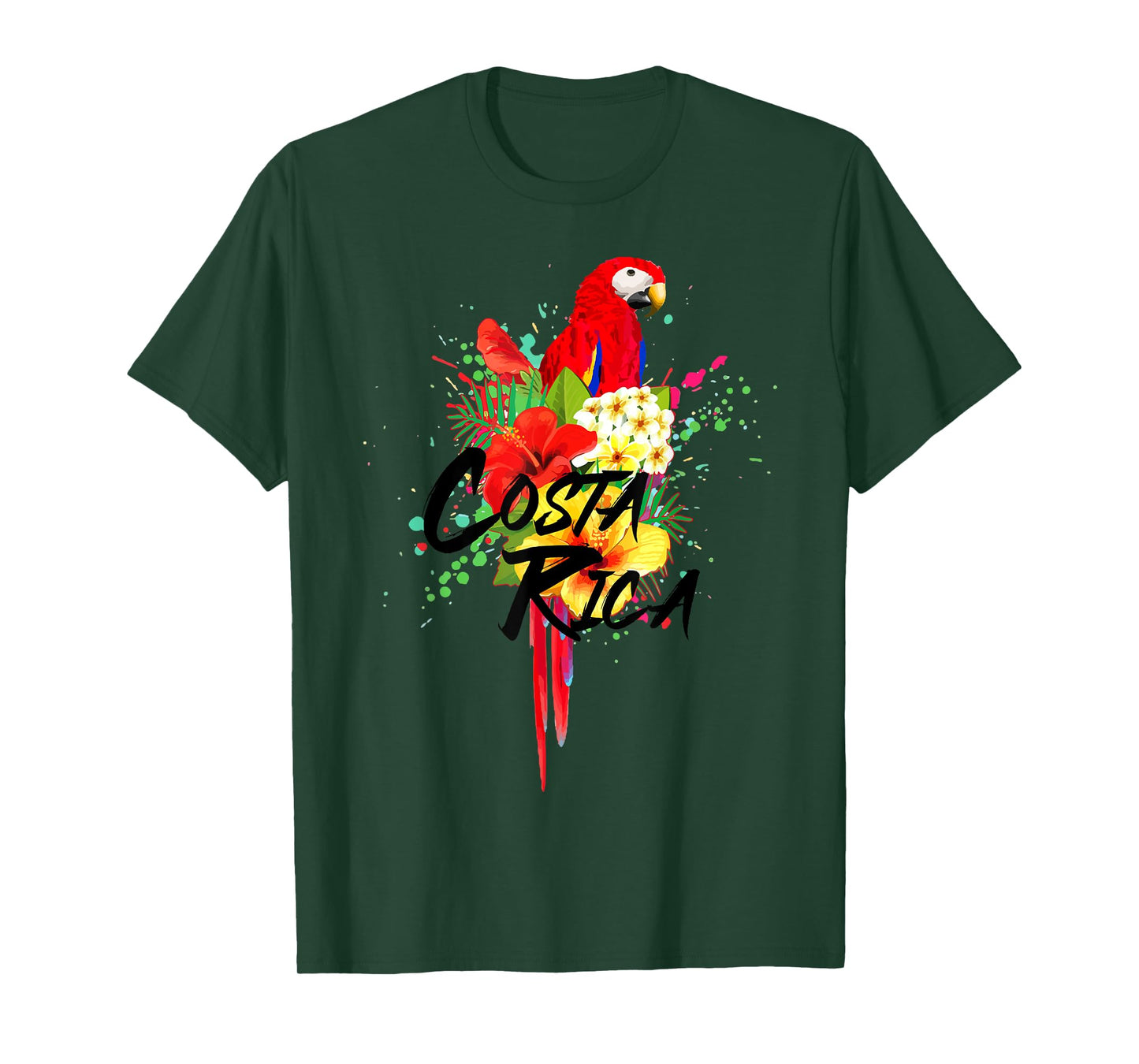 Costa Rica Souvenirs Parrot Tropical Bird Vintage T-Shirt