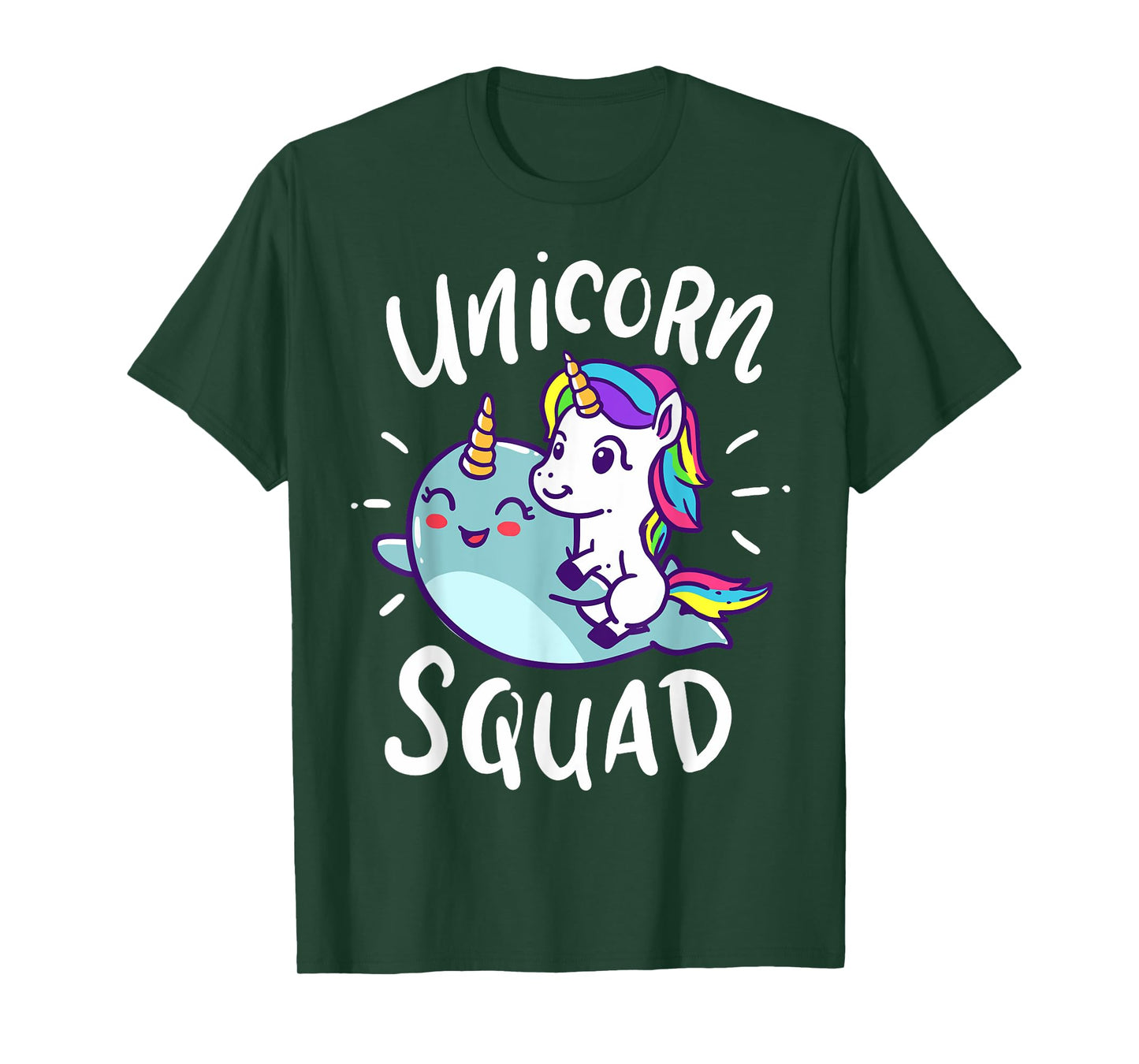 Unicorn Squad Narwhal Funny Cute Birthday Party Present Gift T-Shirt