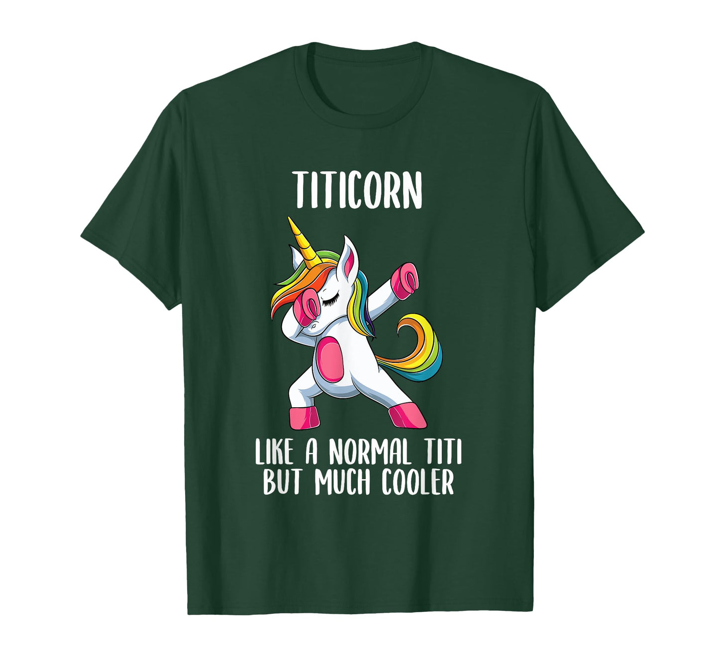 Unicorn Spanish Titi Girl Birthday Party Apparel, TitiCorn T-Shirt