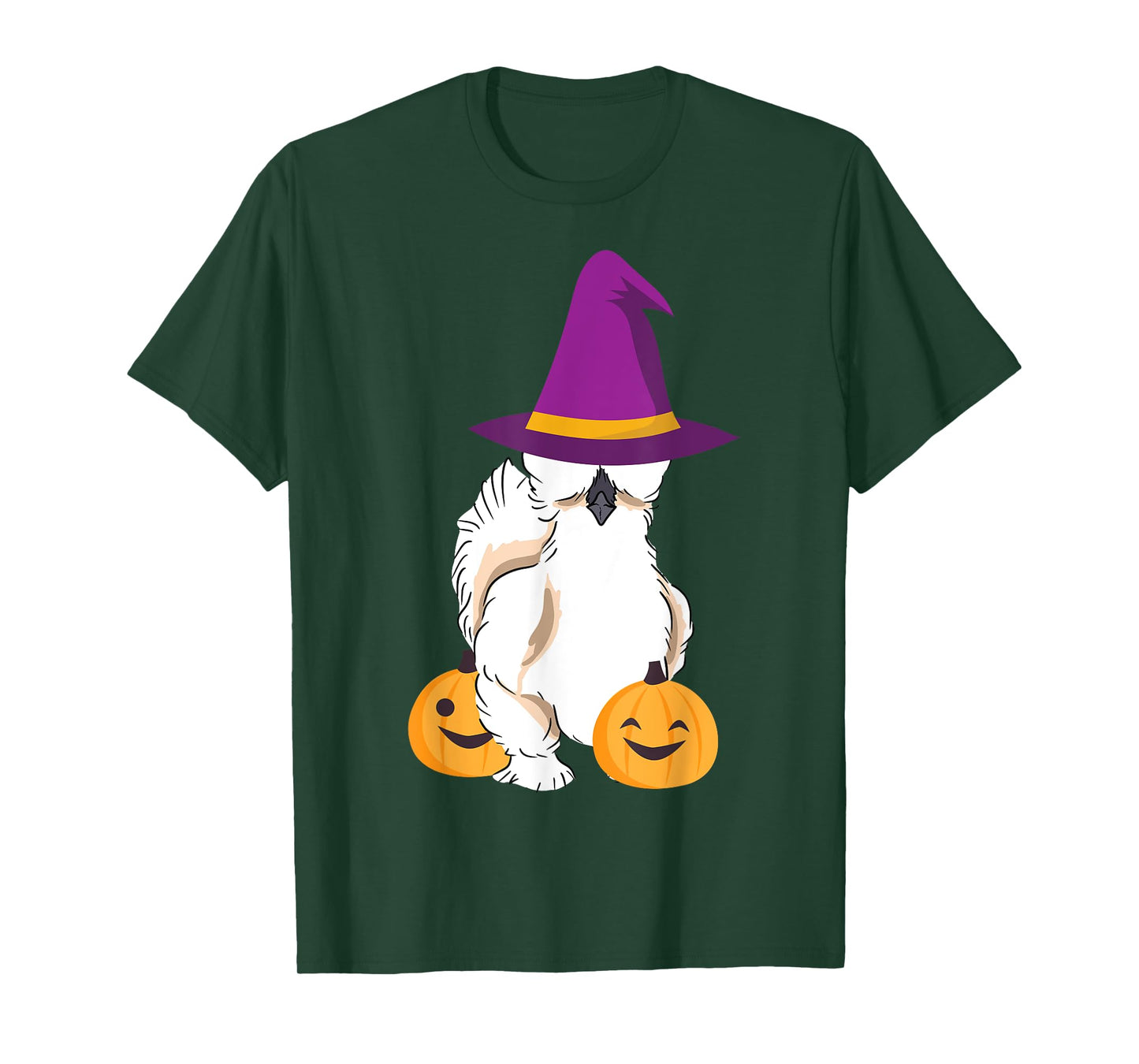 Silkie Silky Chicken Funny Halloween Graphic T-Shirt