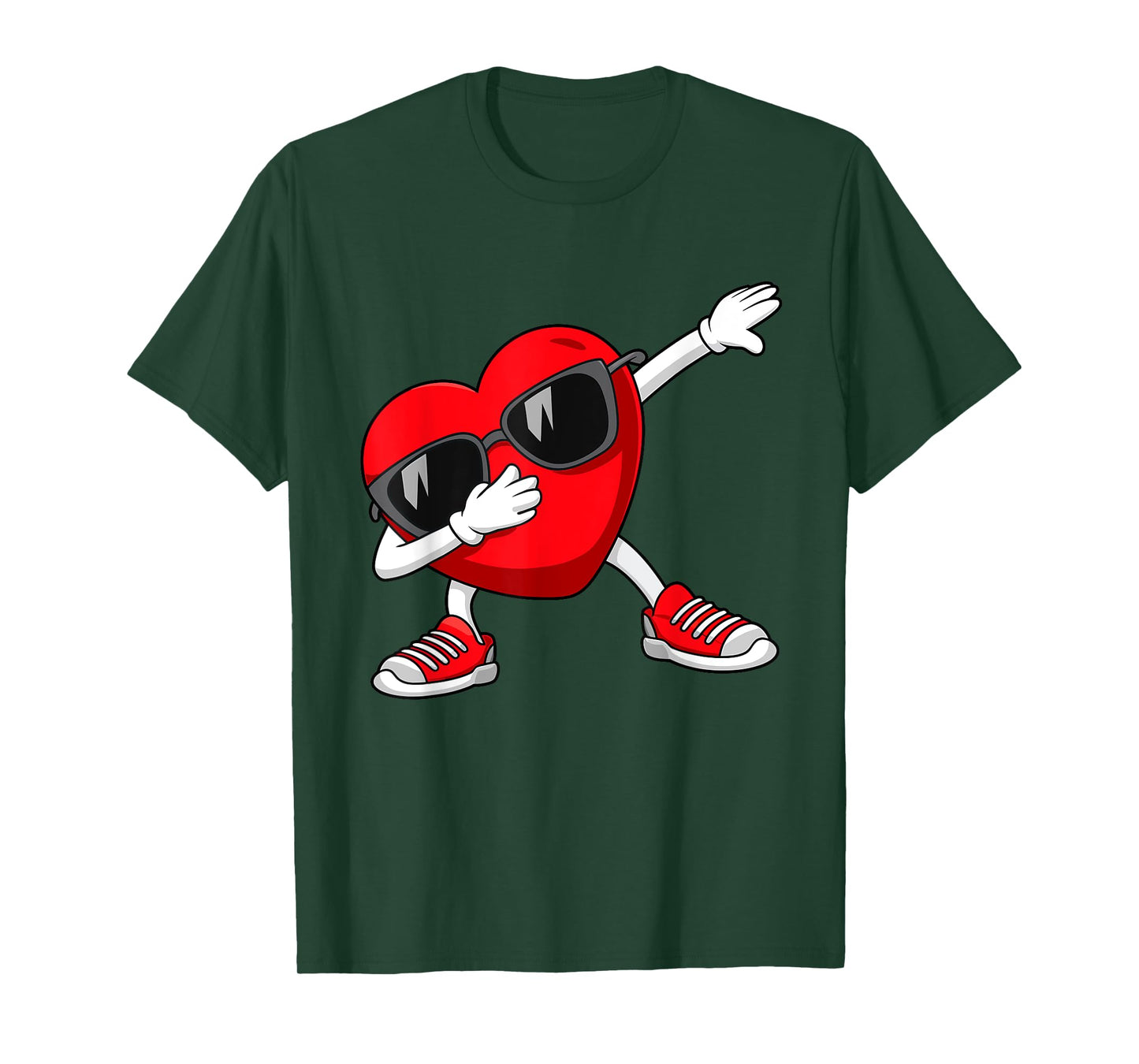 Valentines Day Dabbing Heart Dab For Teens Boys Girls Kids T-Shirt