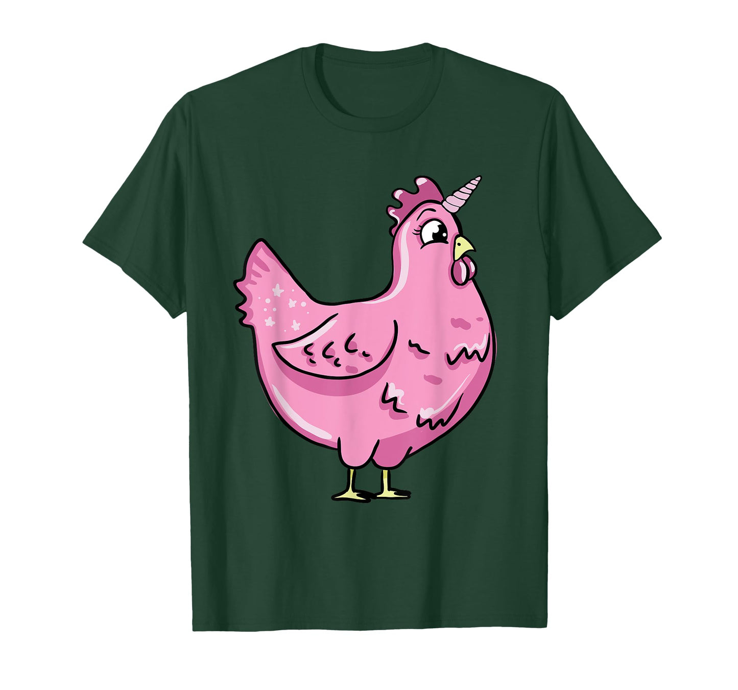 Funny Chicken Unicorn Illustration Farmer Poultry Love T-Shirt