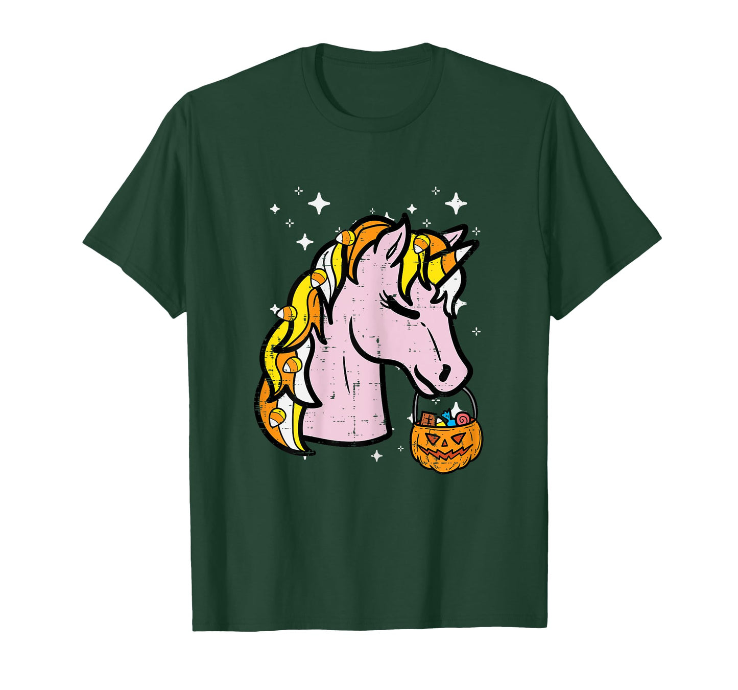 Halloween Unicorn Trick Or Treat Costume Girls Kids Youth T-Shirt