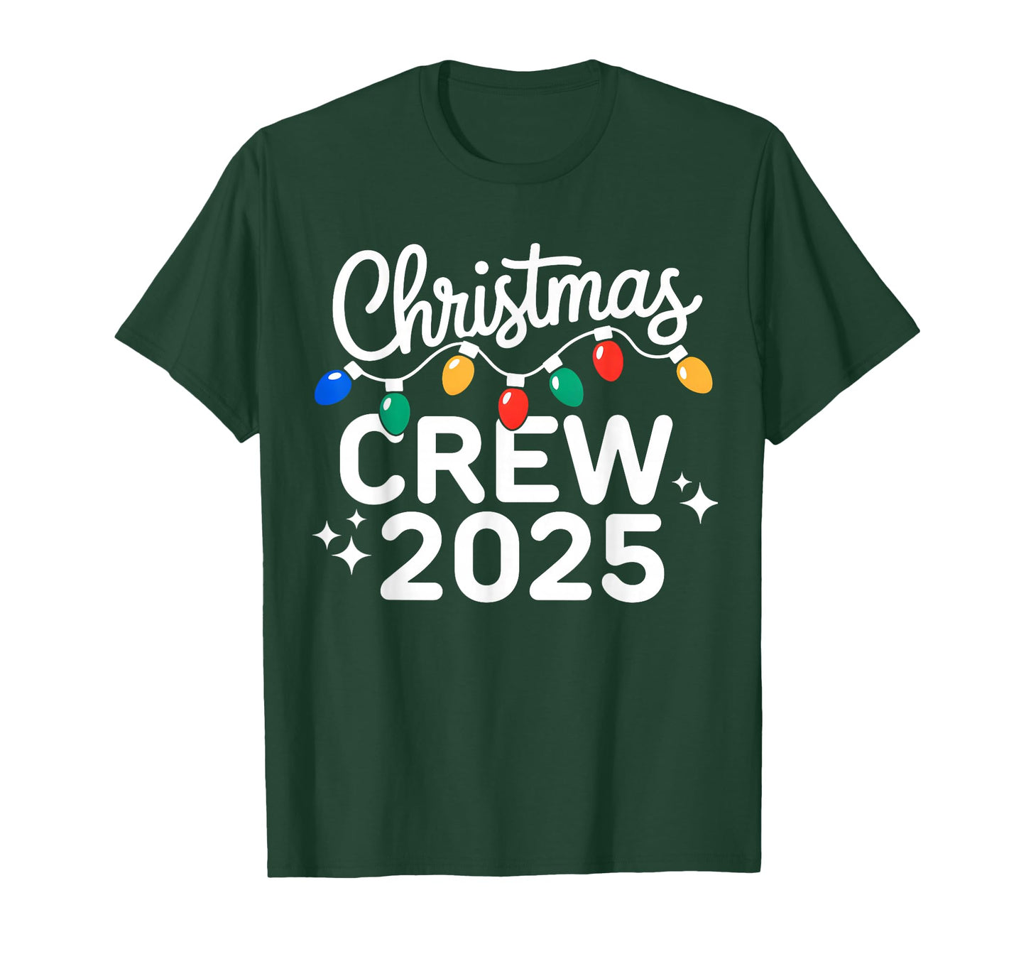 Christmas Crew 2025 Family Christmas Pajamas Xmas Matching T-Shirt