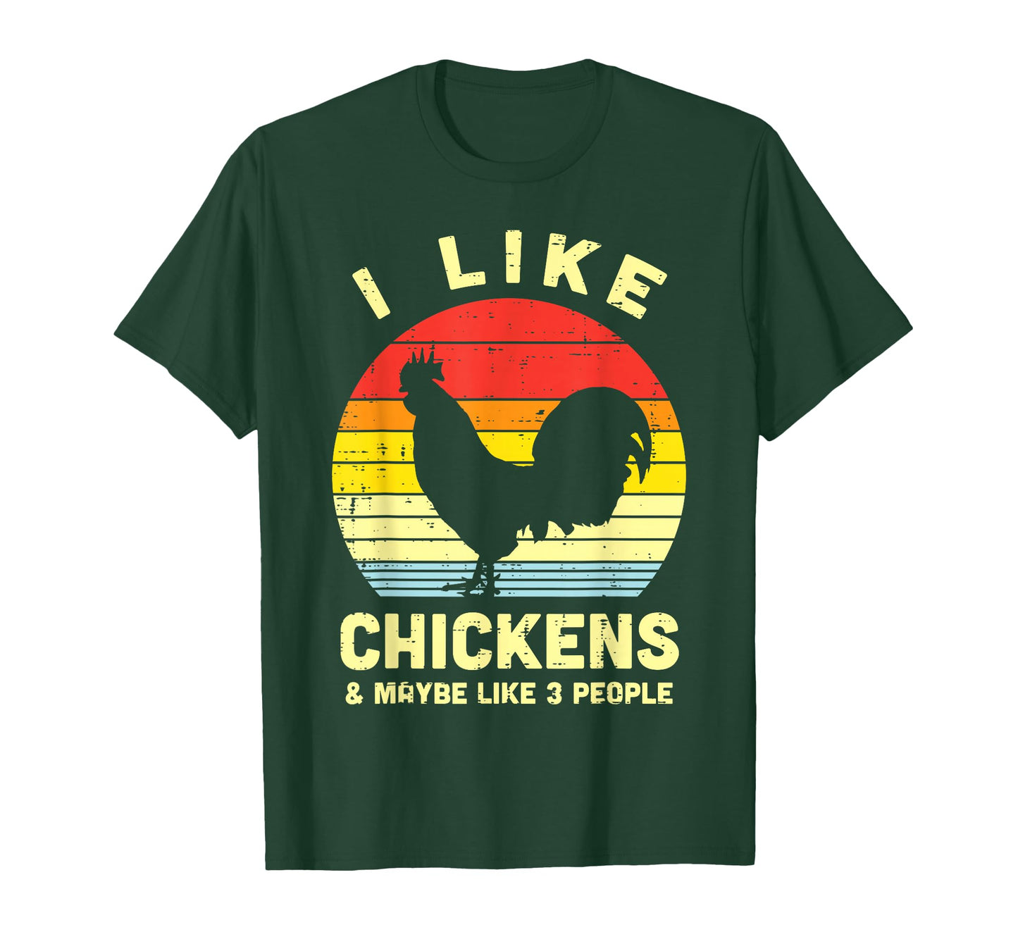 I Like Chickens Maybe 3 People Farming Animal Farmer Gift T-Shirt