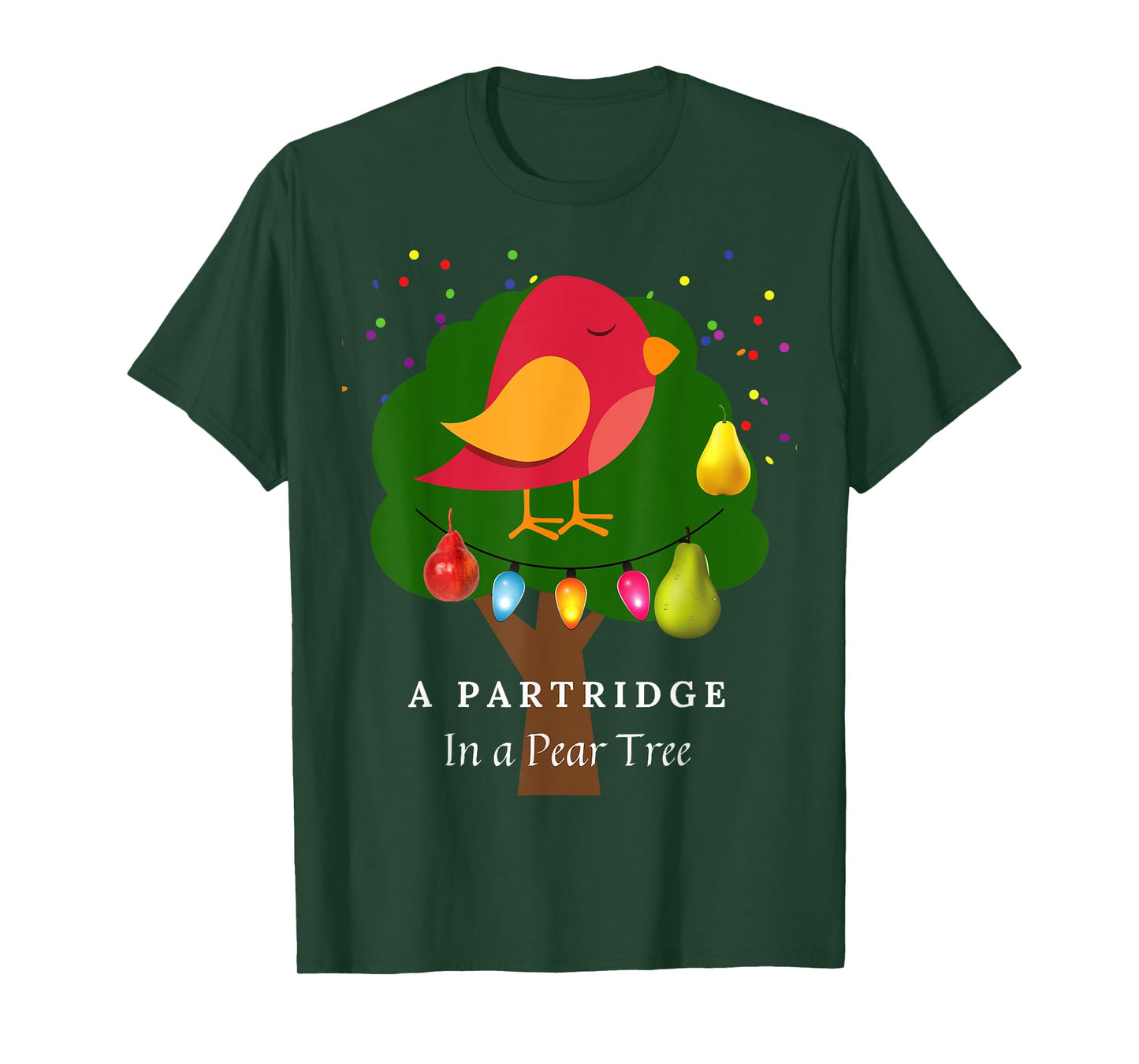 Partridge in a Pear Tree Twelve Days of Christmas Song T-Shirt