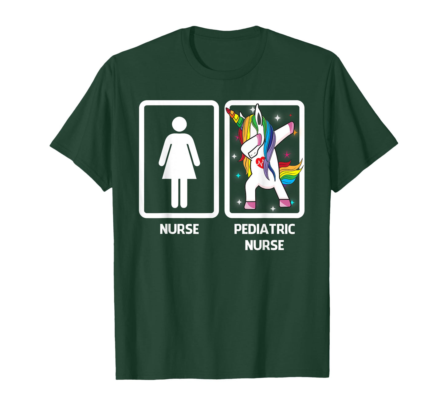 Pediatric Nurse Unicorn Dabbing Funny Pediatric Nursing T-Shirt