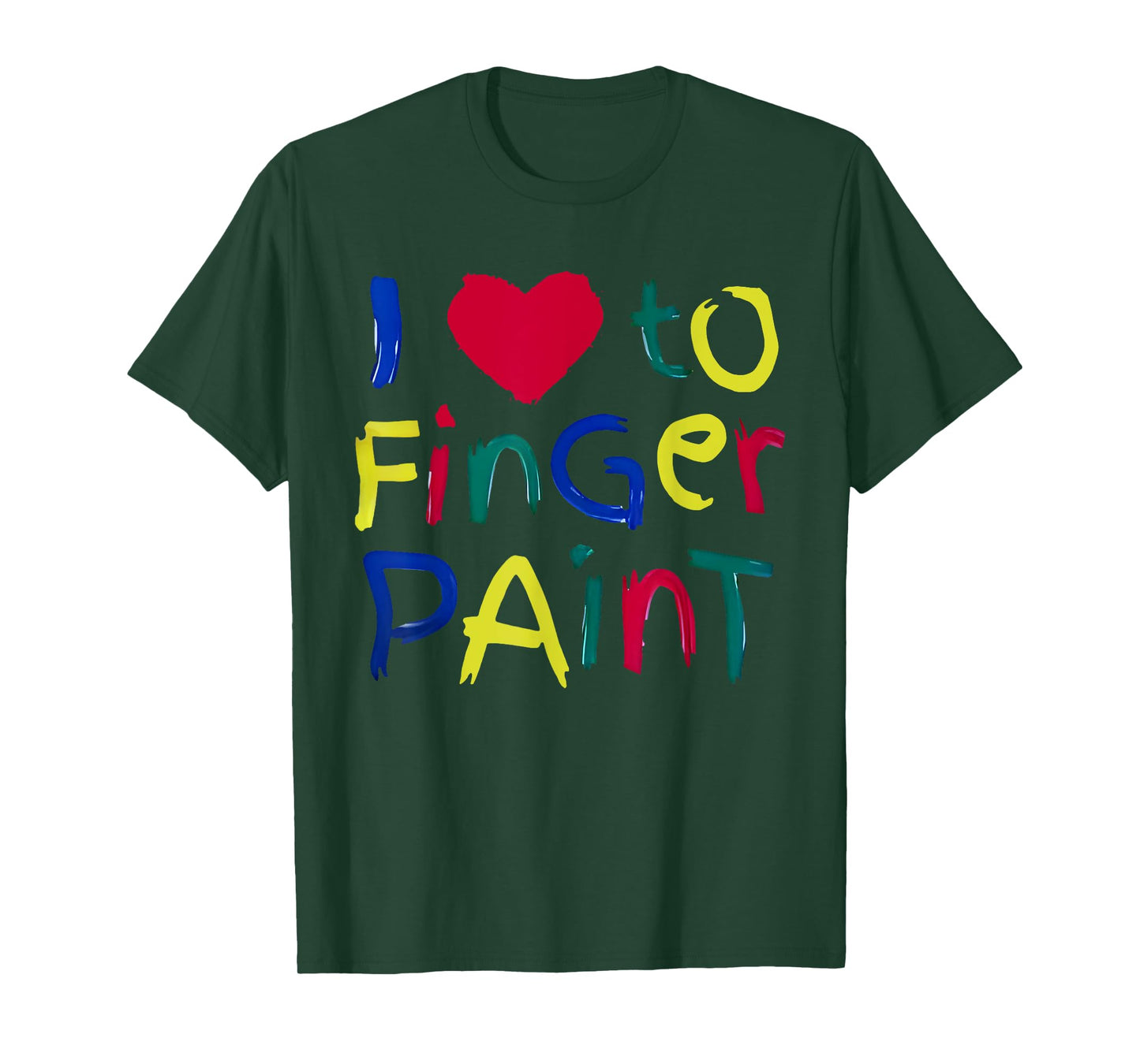 I Heart Love To Finger Paint I'm Paint Cute Couple Valentine T-Shirt