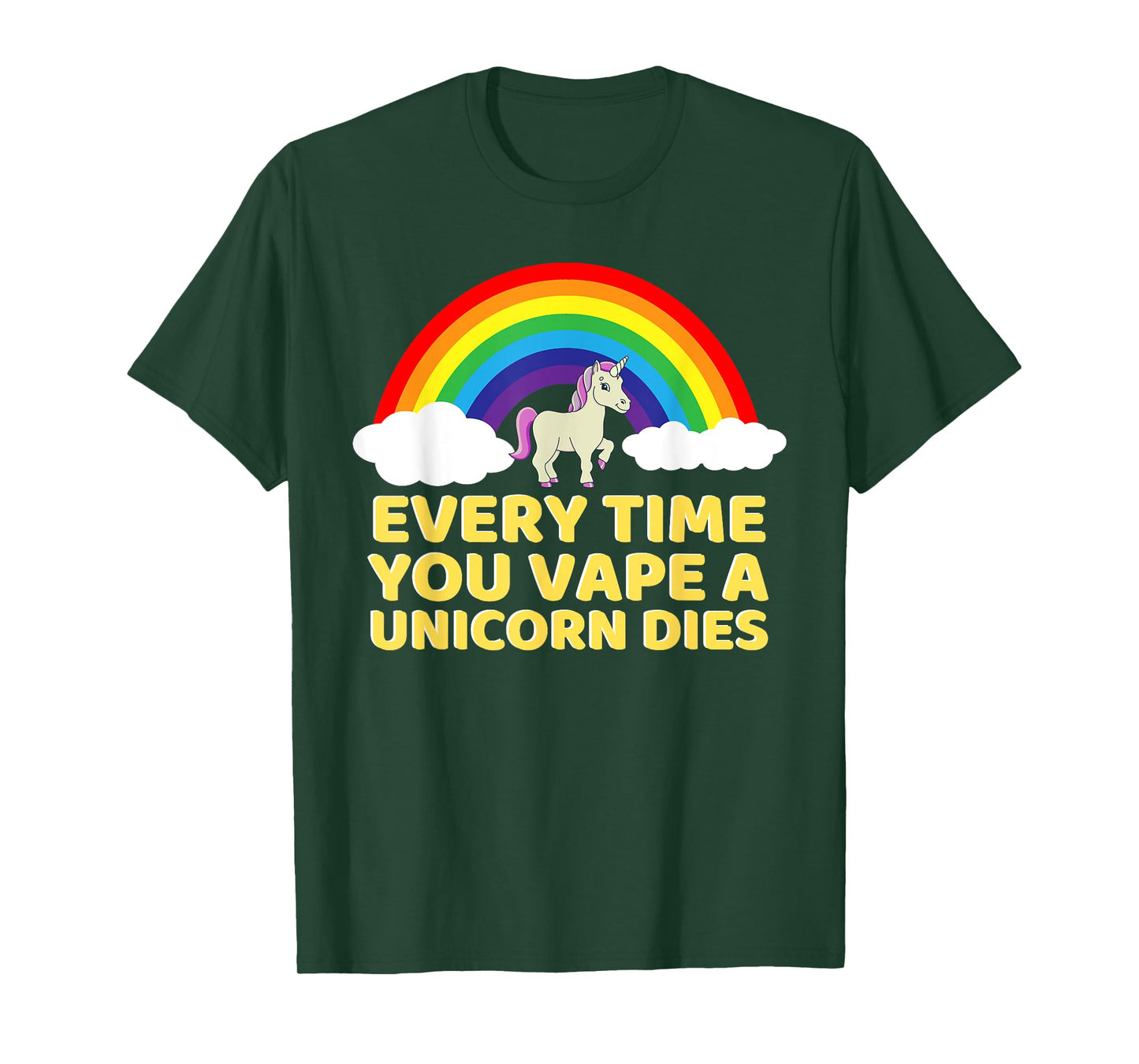 Every Time You Vape a Unicorn Dies Oddly Specific T-Shirt