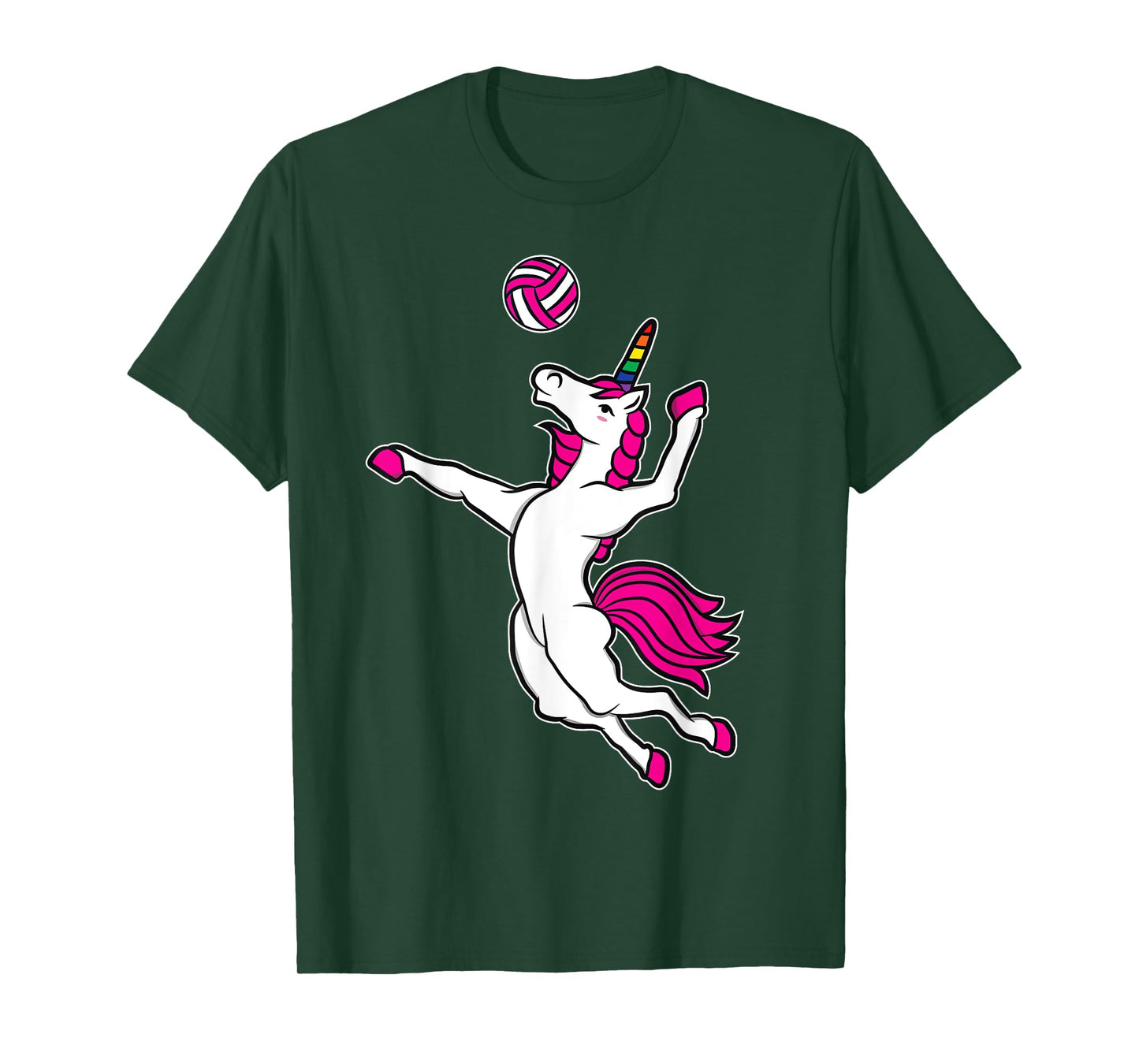 Funny Volleyball Unicorn T-Shirt For Volleyball Girls T-Shirt