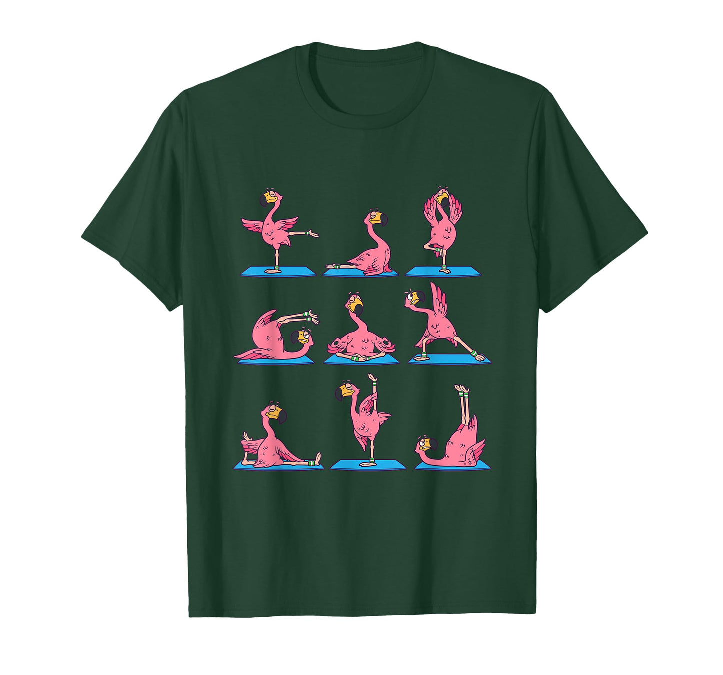 Flamingo Yoga Position Workout Flamingo Bird Gift T-Shirt