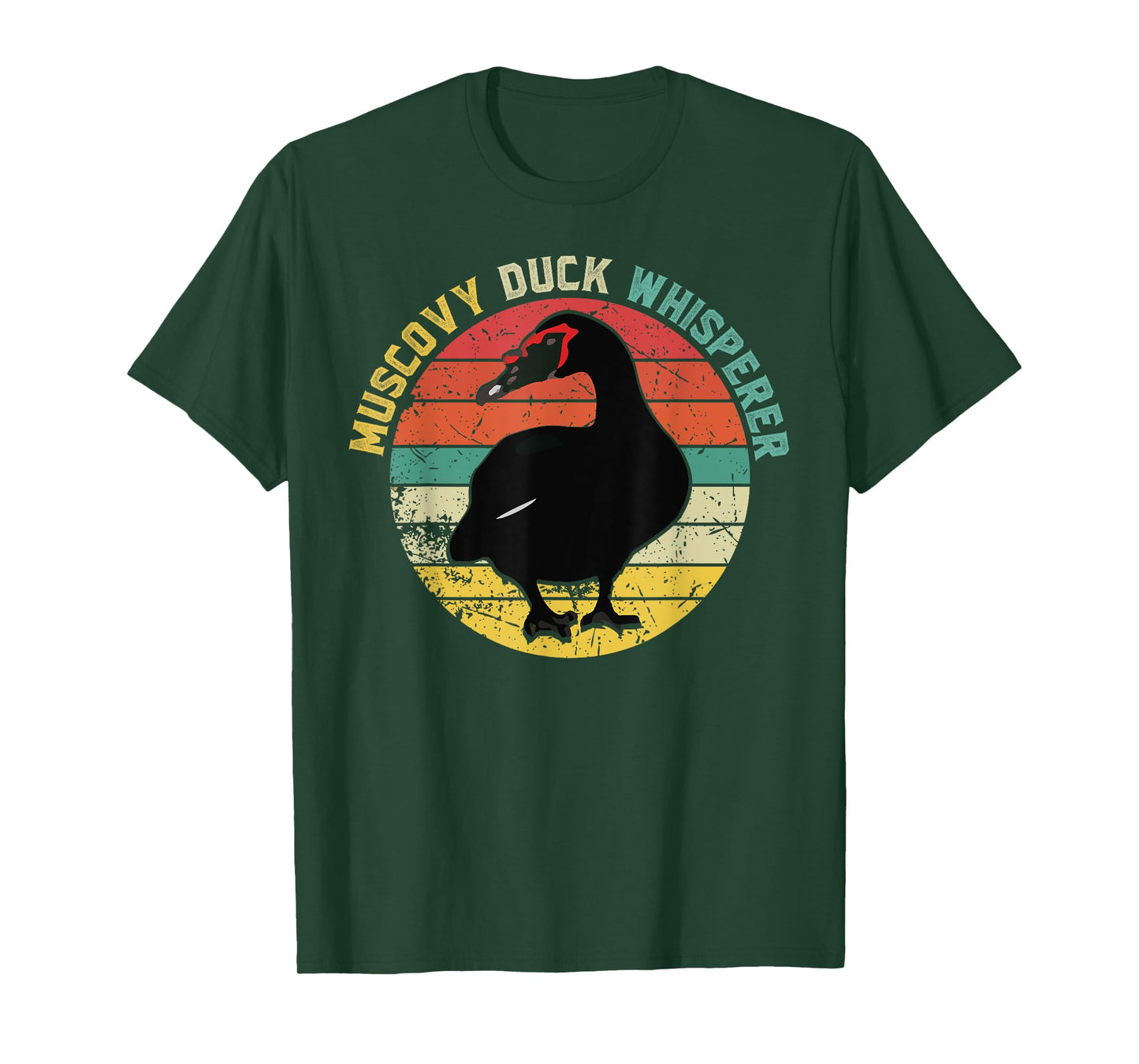 Retro Muscovy Duck Whisperer Funny Farmer Muscovy Duck gift T-Shirt